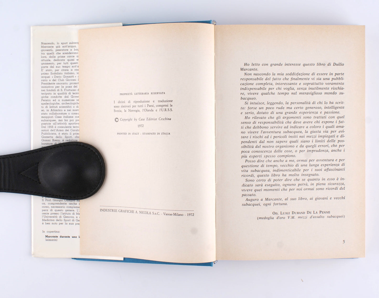 Duilio Marcante - Scendete sott'acqua con me - Ed. Ceschina 1972