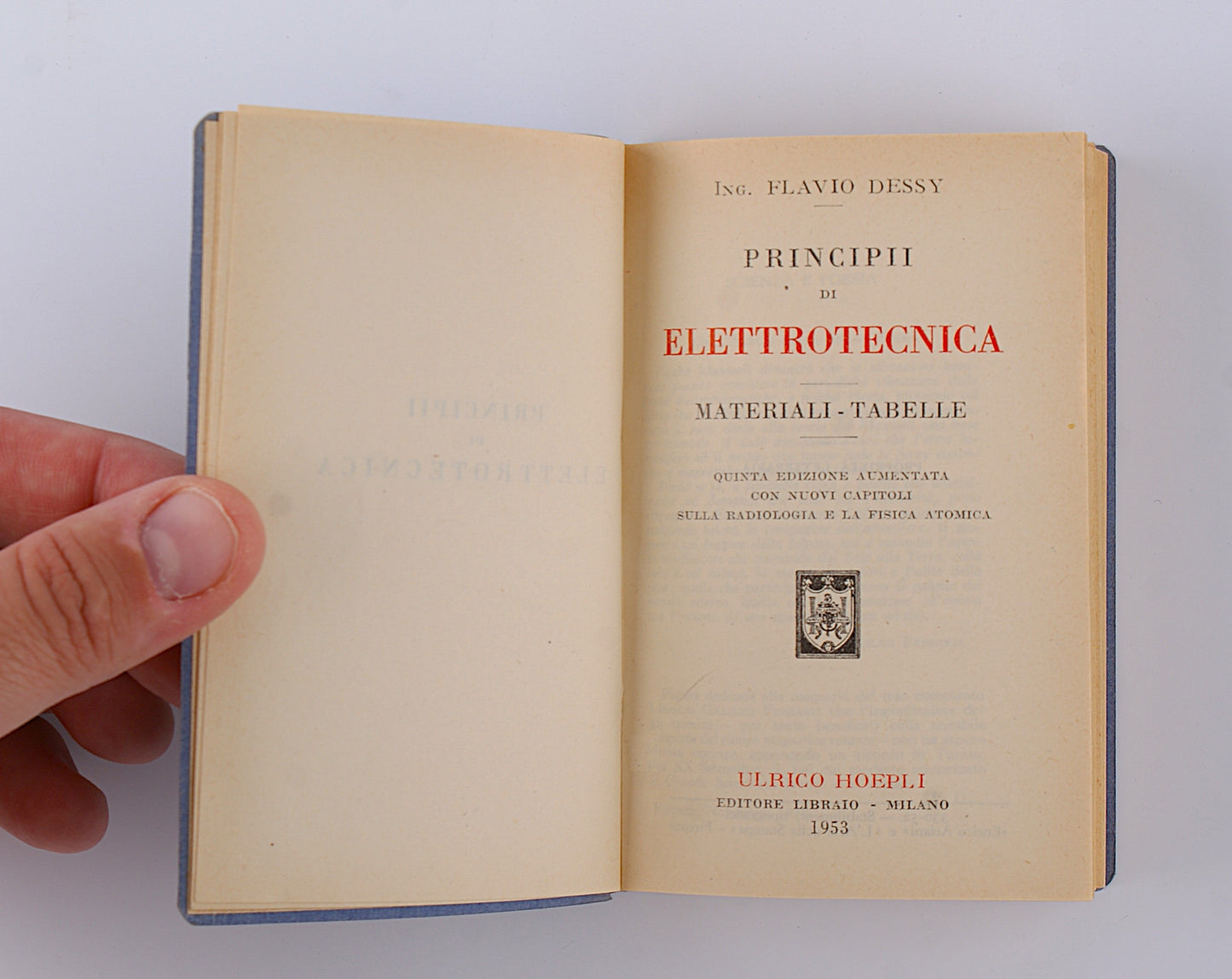 Flavio Dessy - Elettrotecnica - Hoepli 1953