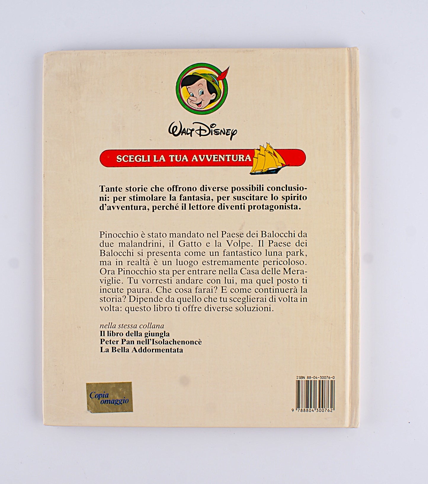 Le avventure di Pinocchio - Walt Disney - Jim Razzi - libro game 1987
