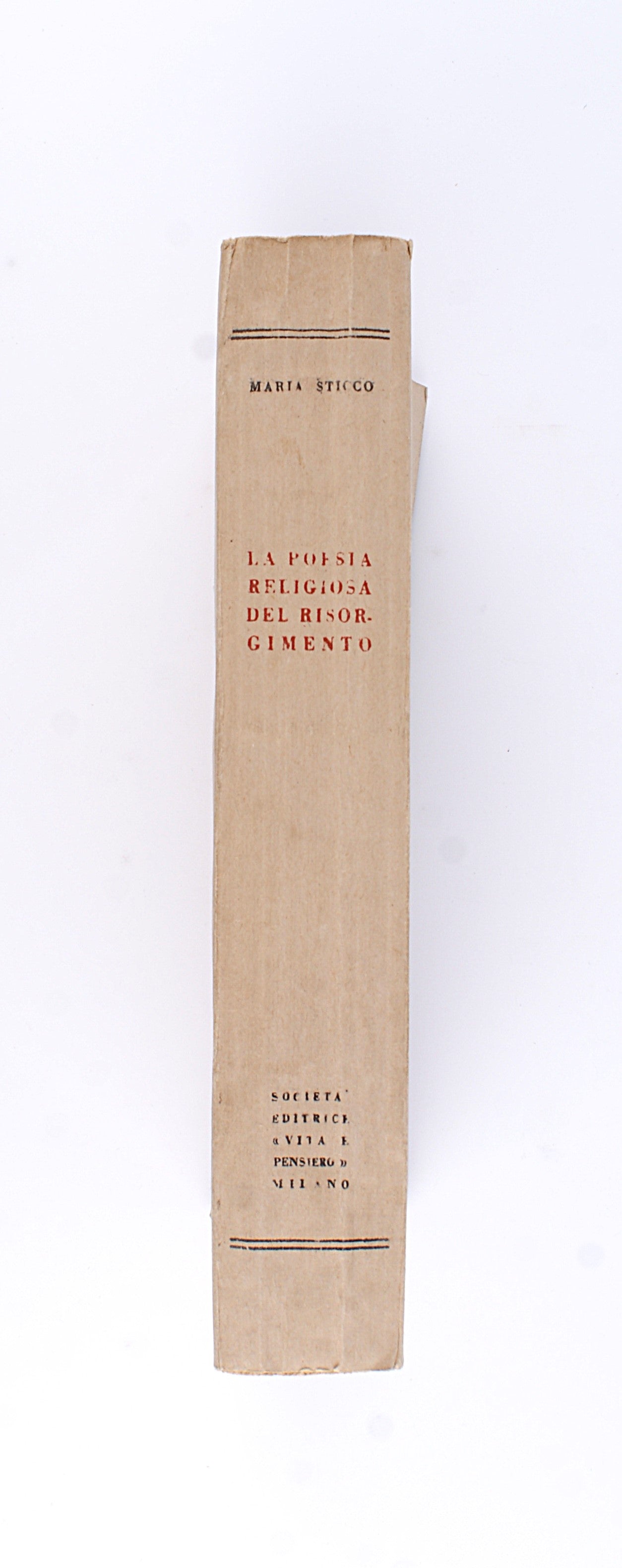 La poesia religiosa del Risorgimento - Maria Sticco 1945