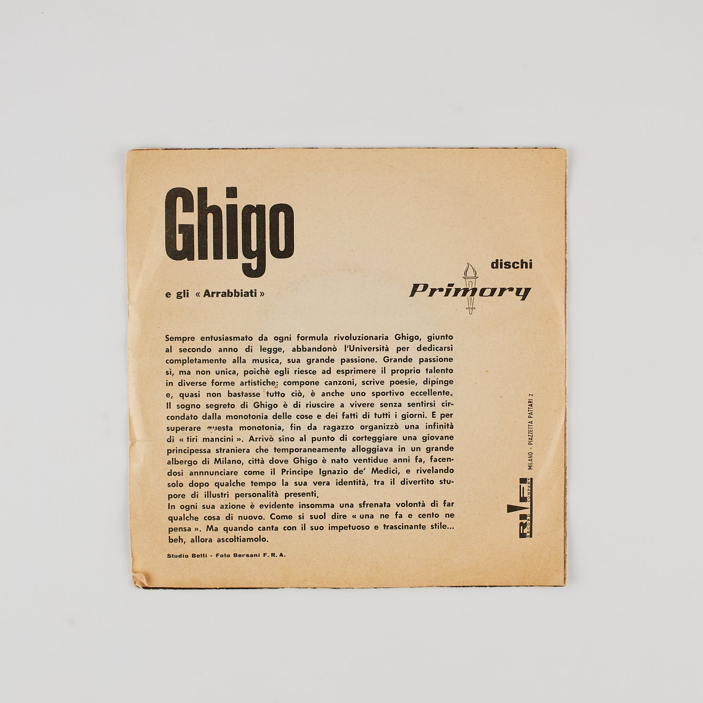 Ghigo - Peppermint twist - RI-FI 1962