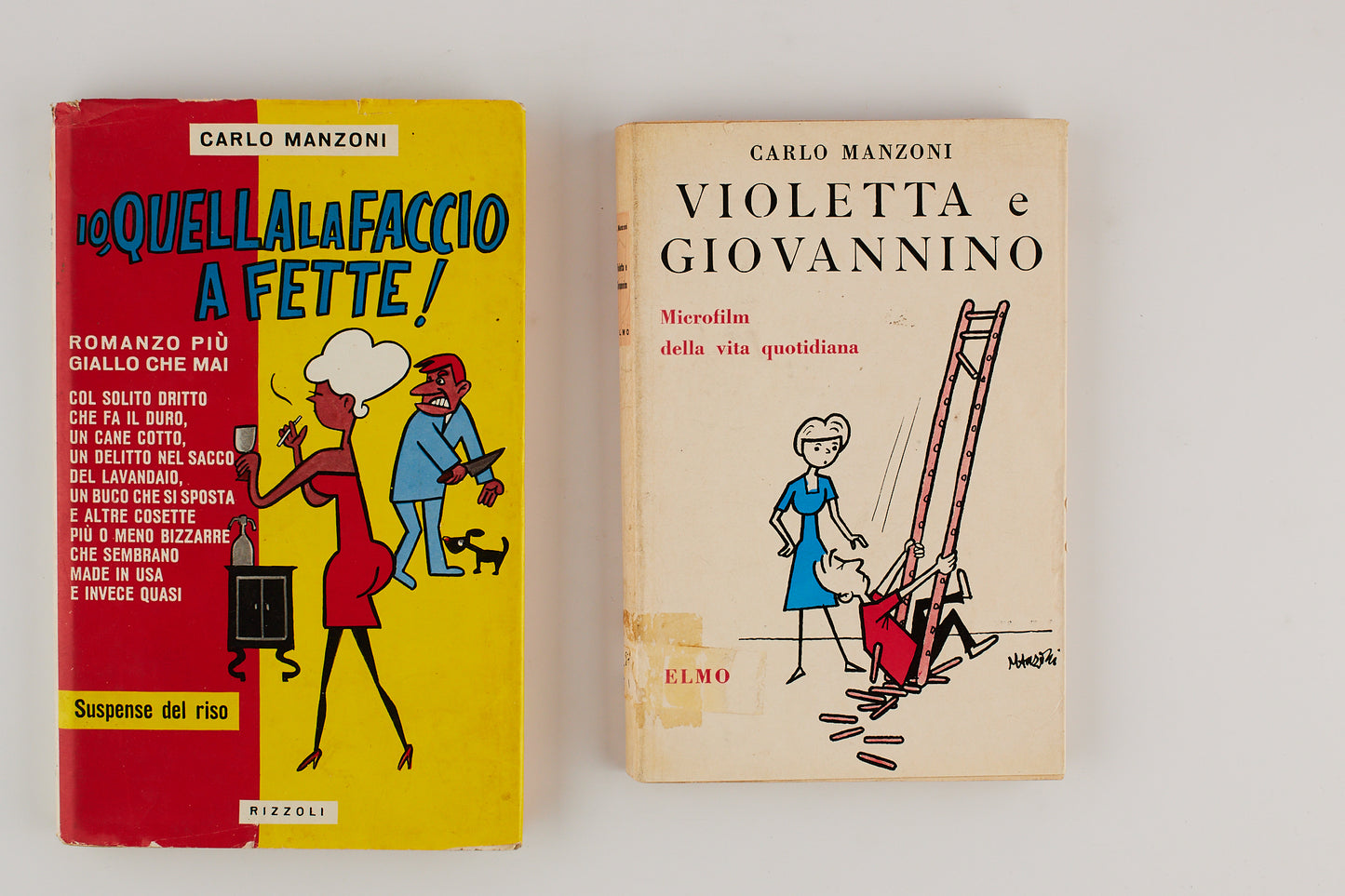 Carlo Manzoni - Io quella la faccio a fette - Violetta e Giovannino - lotto 2 voll.