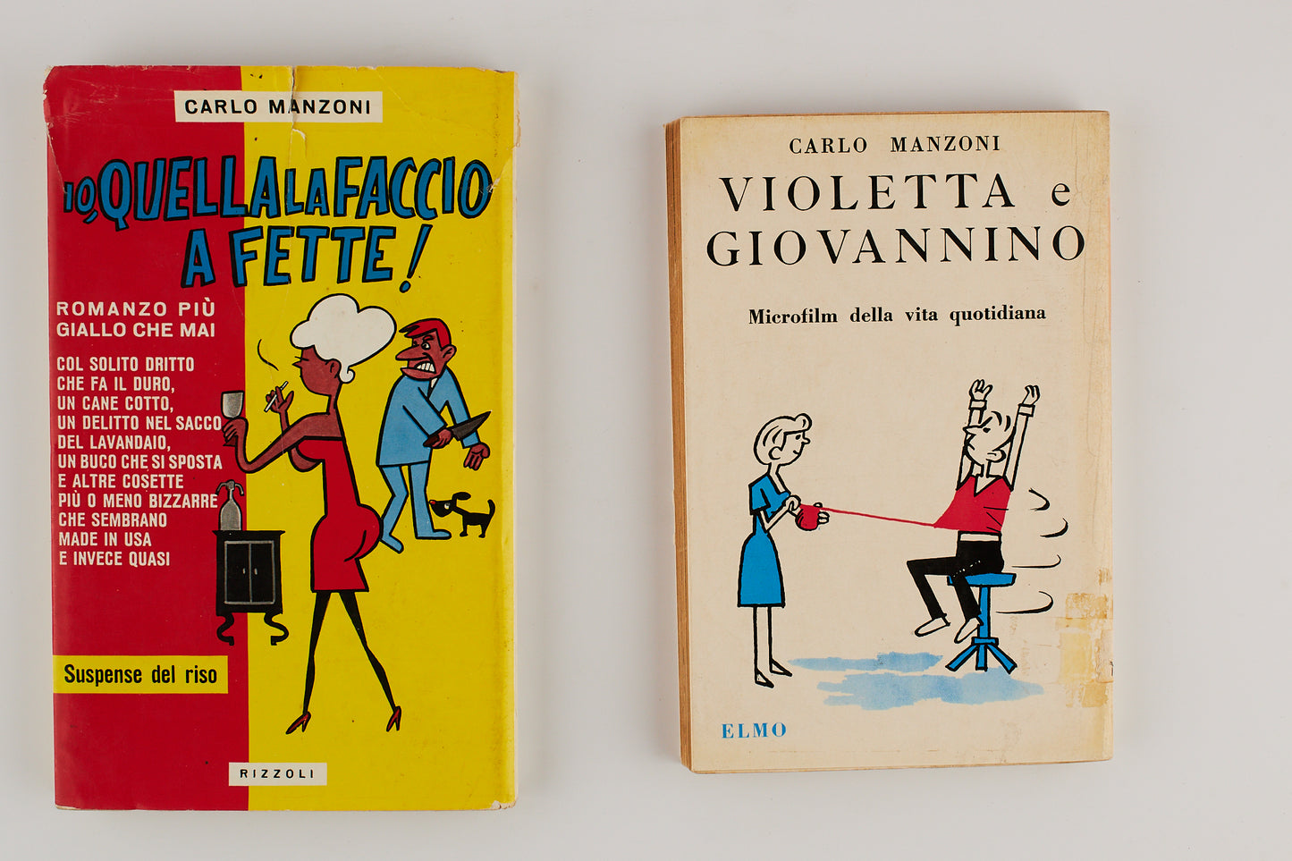 Carlo Manzoni - Io quella la faccio a fette - Violetta e Giovannino - lotto 2 voll.