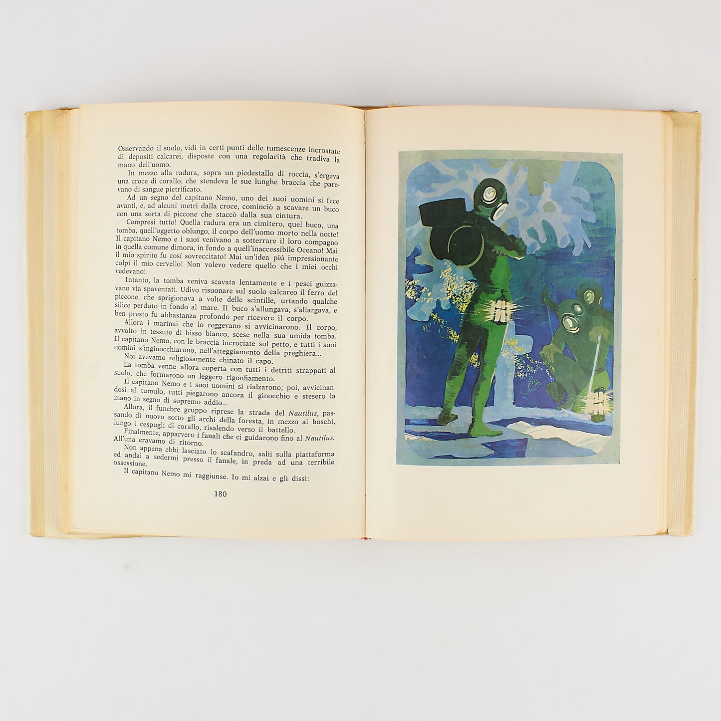 Jules Verne - Ventimila leghe sotto i mari - 1^ Ed. Vannini 1968 - Illustrazioni Renato Borsoni