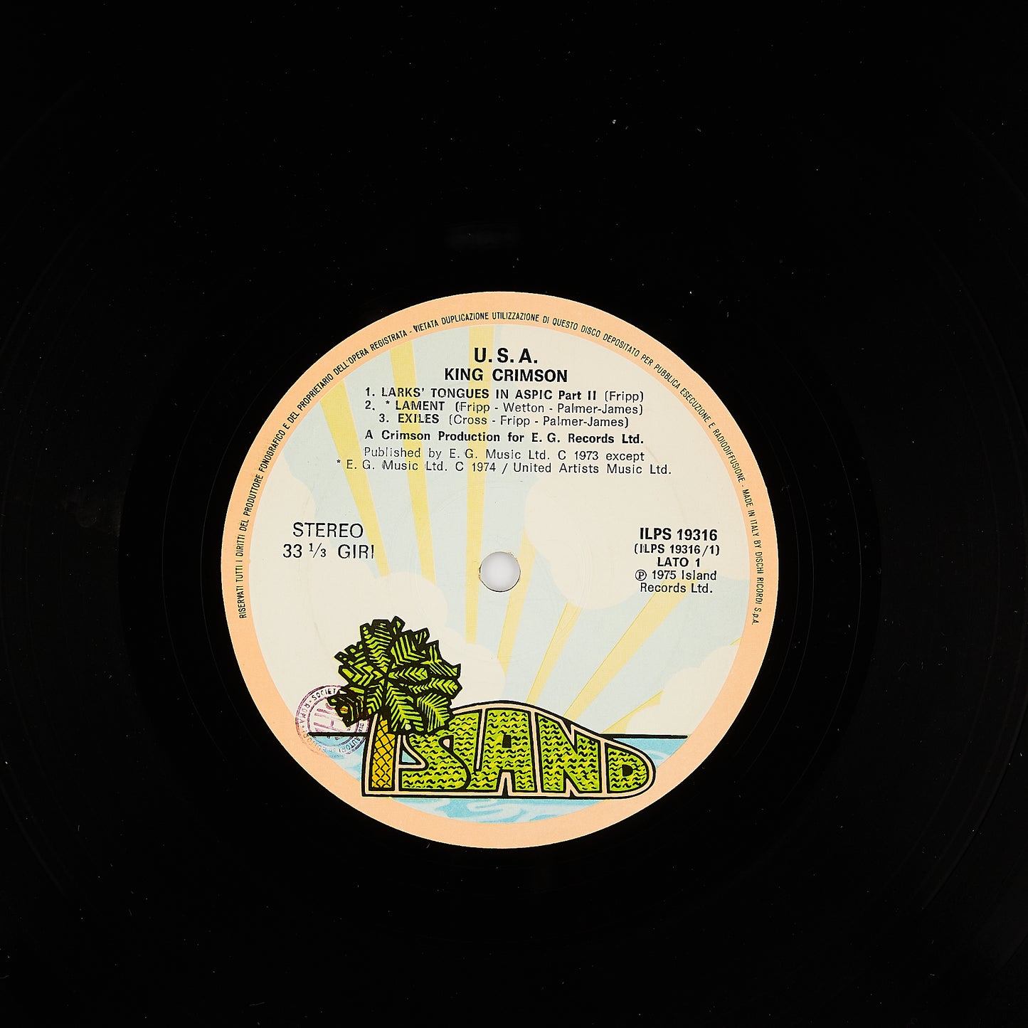 King Crimson - USA - Island 1975 - Progressive Rock