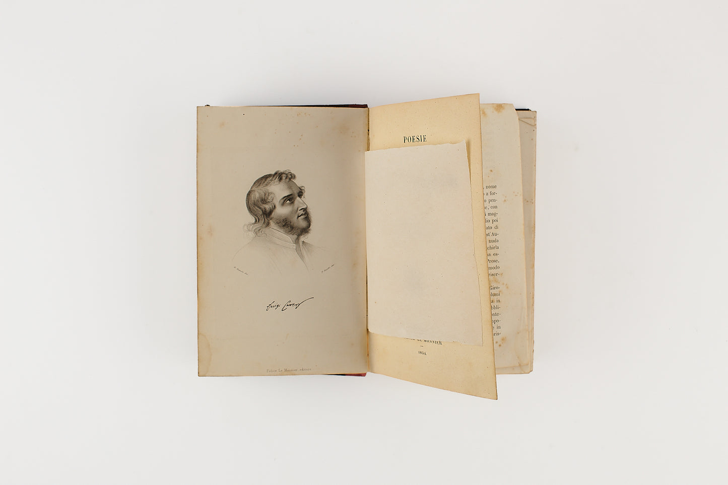 Luigi Carrer - Poesie - 1^ Ed. Le Monnier 1854