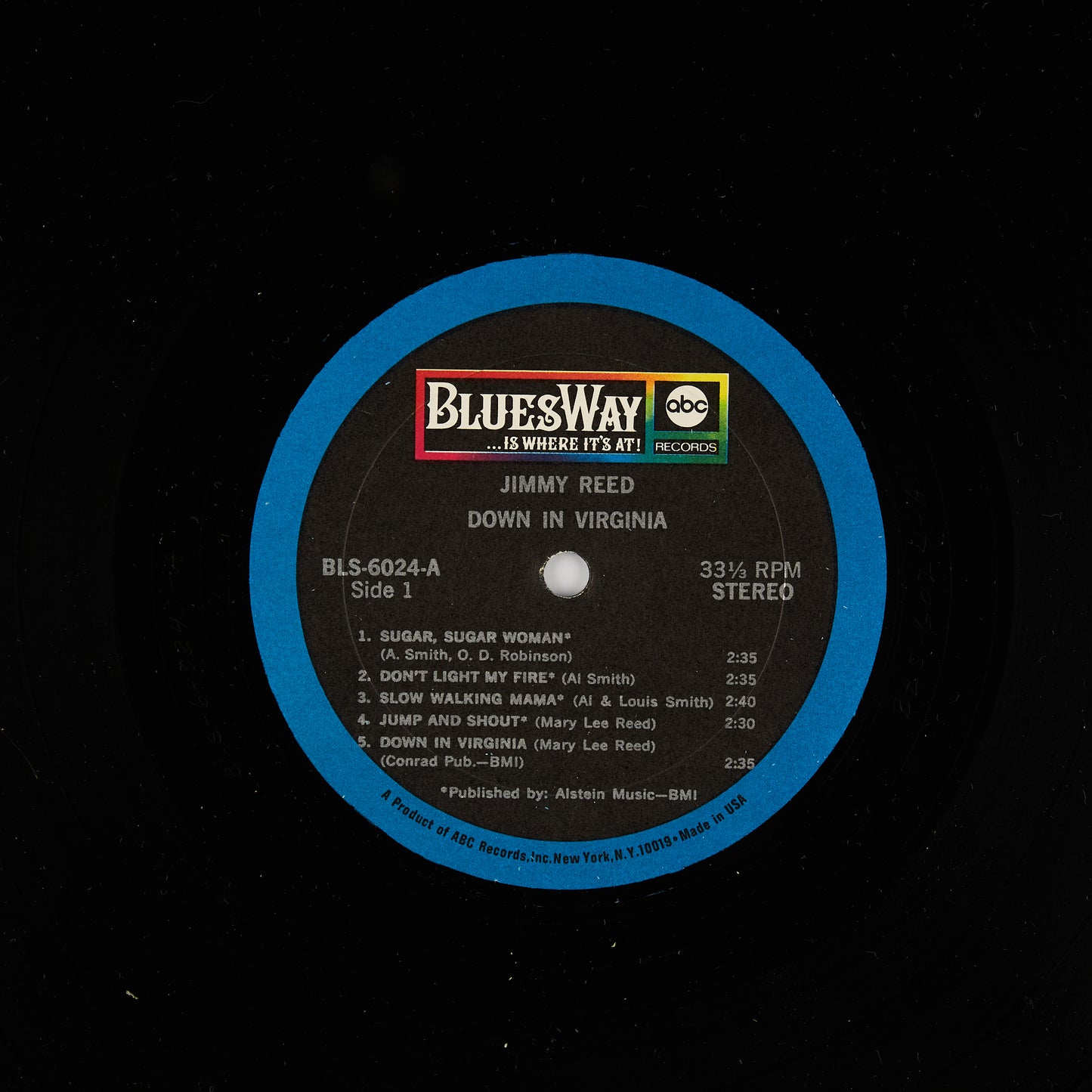 Jimmy Reed - Down in Virginia - 12' ABC Records 1969 - Blues