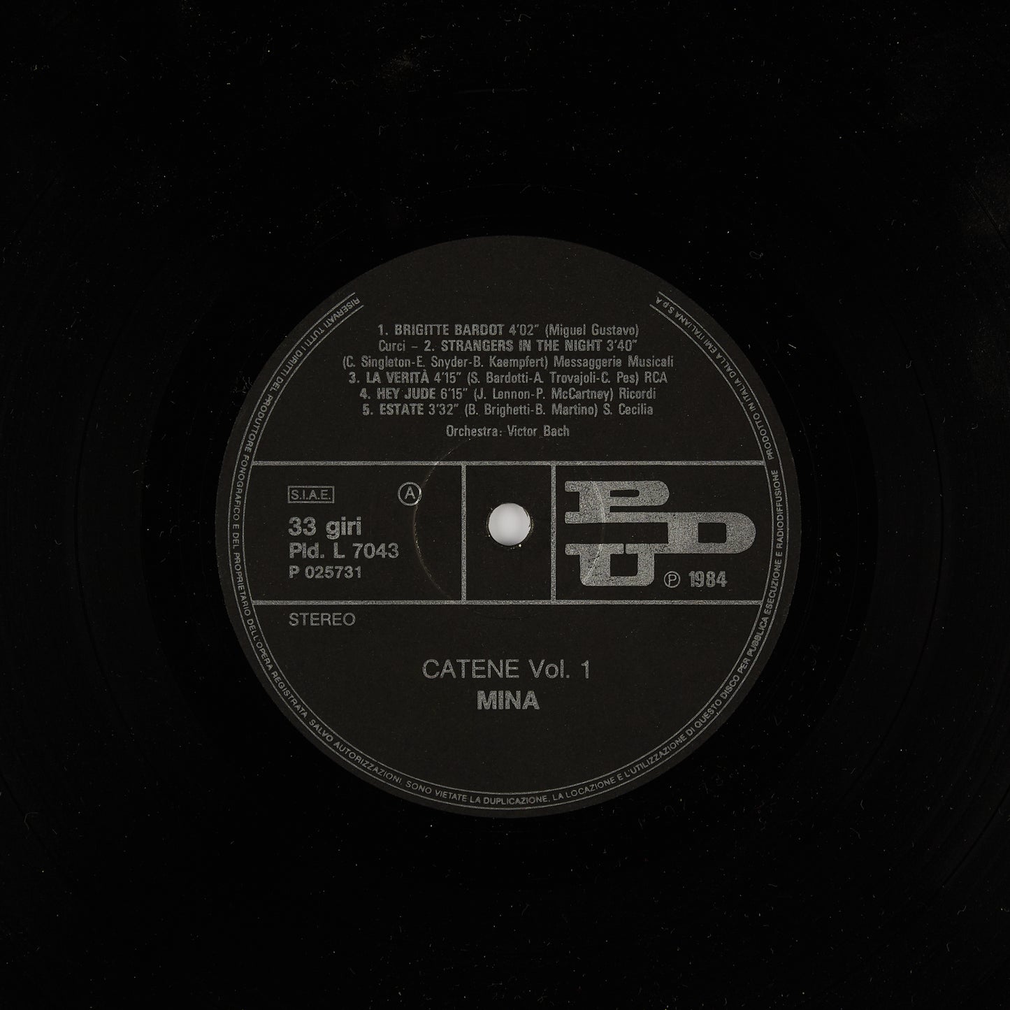 Mina - Catene - PDU 1984 - 2 LP Gatefold