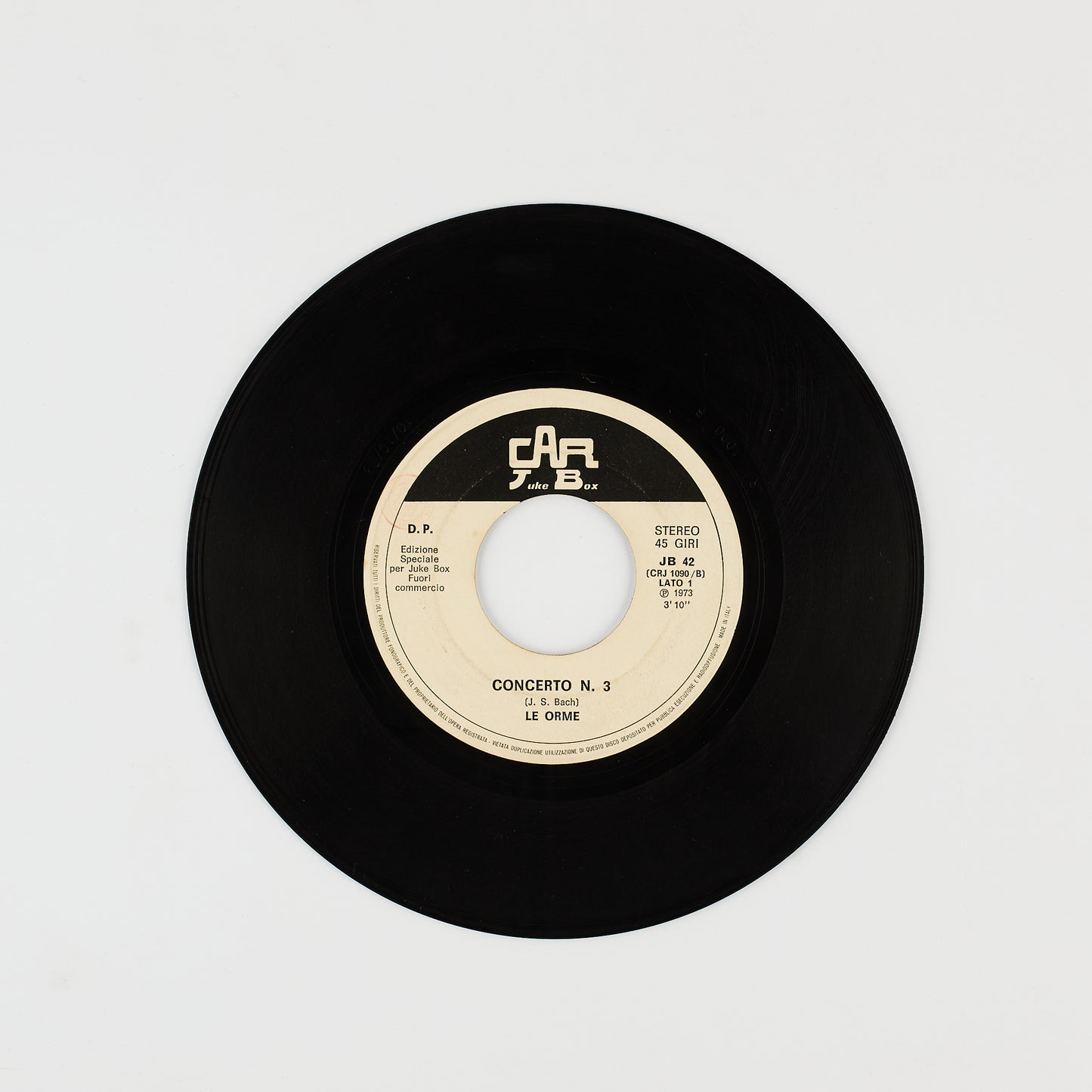 Le Orme - Concerto n. 3 - Ed. Jukebox - 7' - Progressive Ita 1973