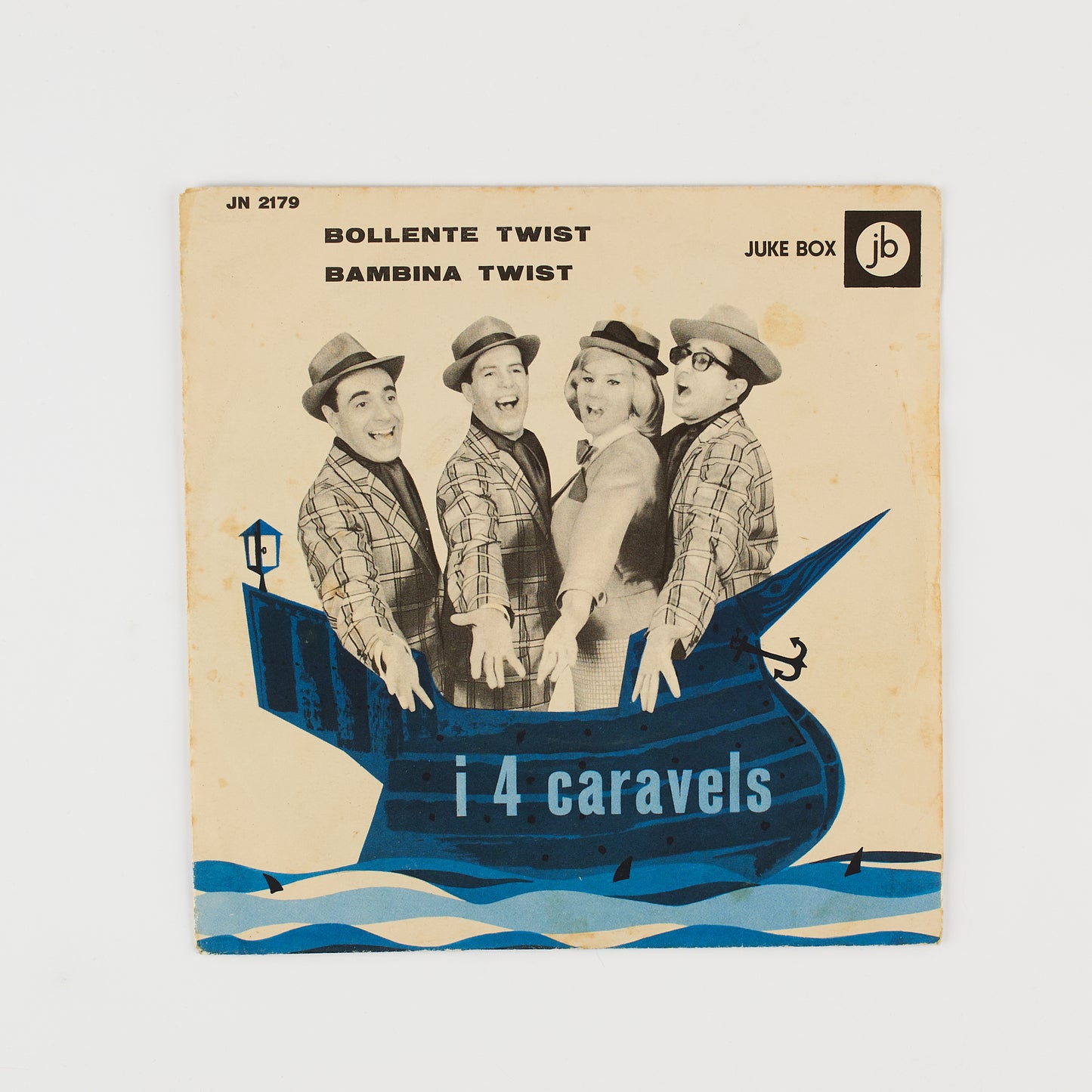 I 4 caravels - Bollente twist / Bambine twist - Beat Ita - 7' Juke Box JN 2179
