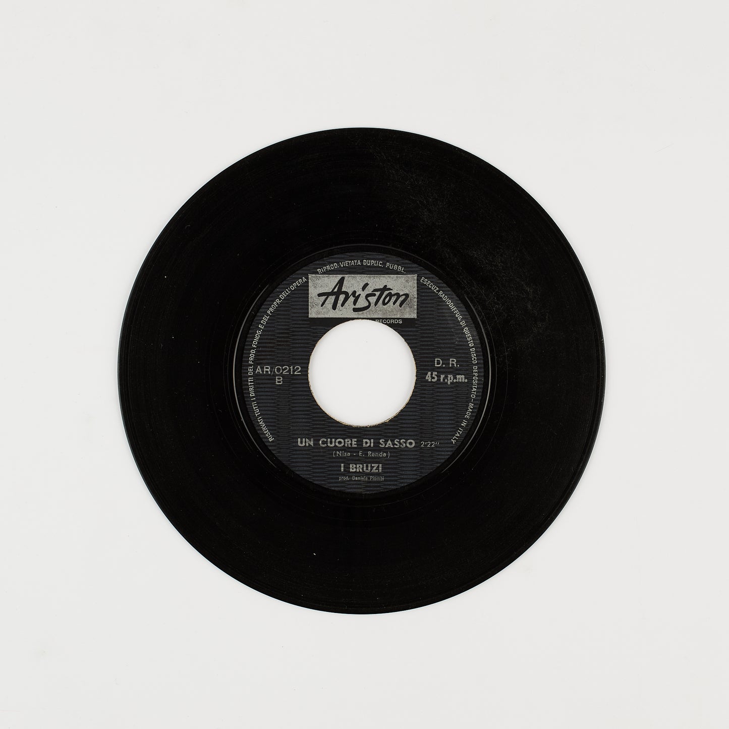 I Bruzi - Ero l'attendente del kaiser / Cuore di sasso - 7' Ariston 1967 - Beat Ita