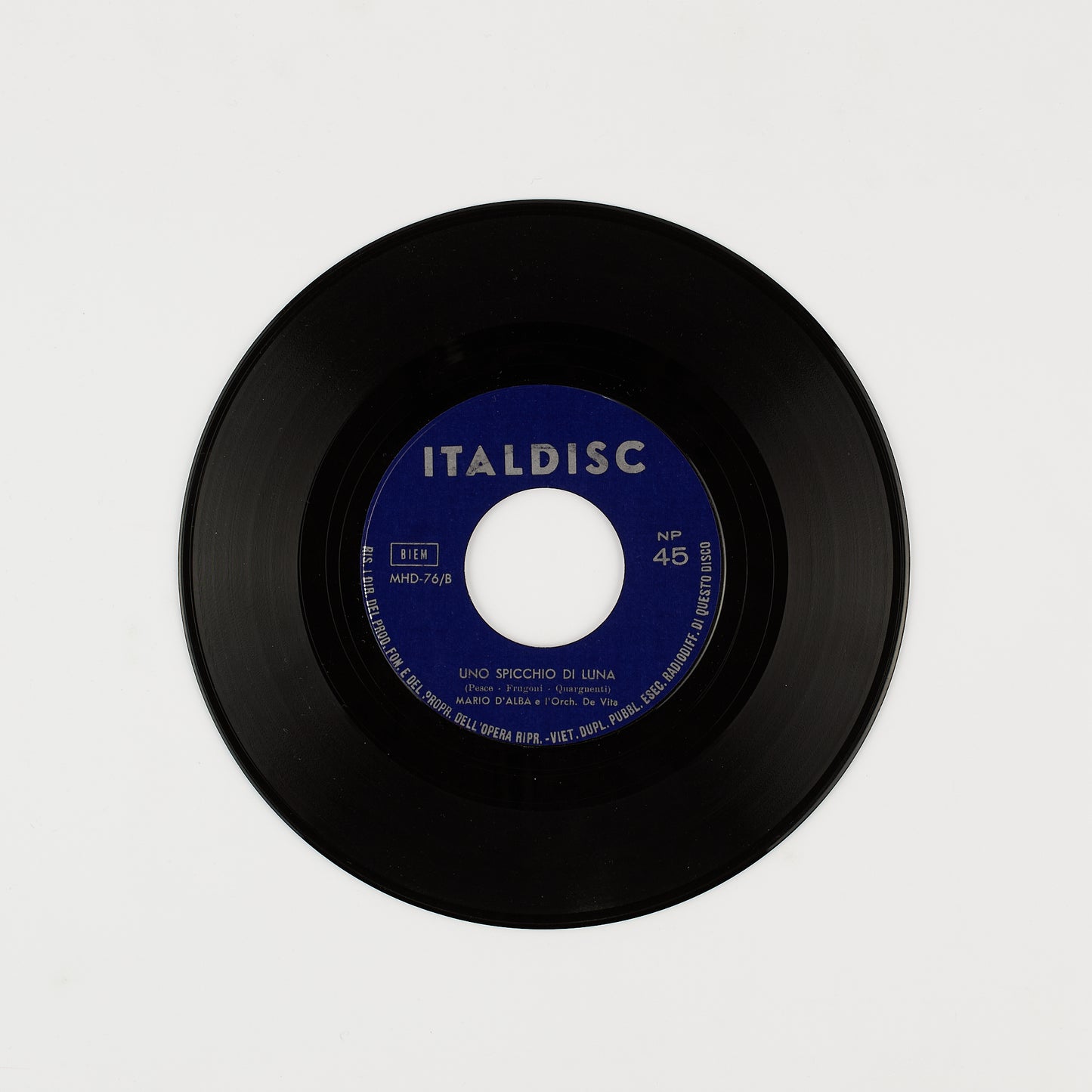Mina - Due note / Uno spicchio di luna - 7' Italdisc 1960