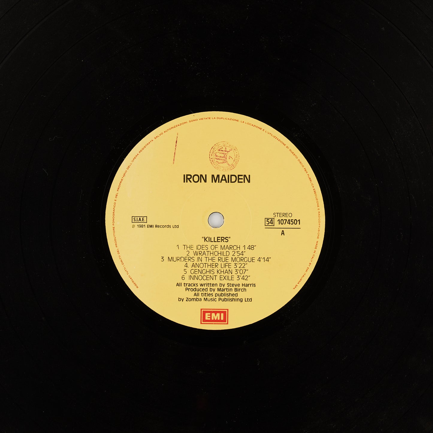 Iron Maiden - Killers - 12' EMI 1981 - Hard Rock / Heavy metal