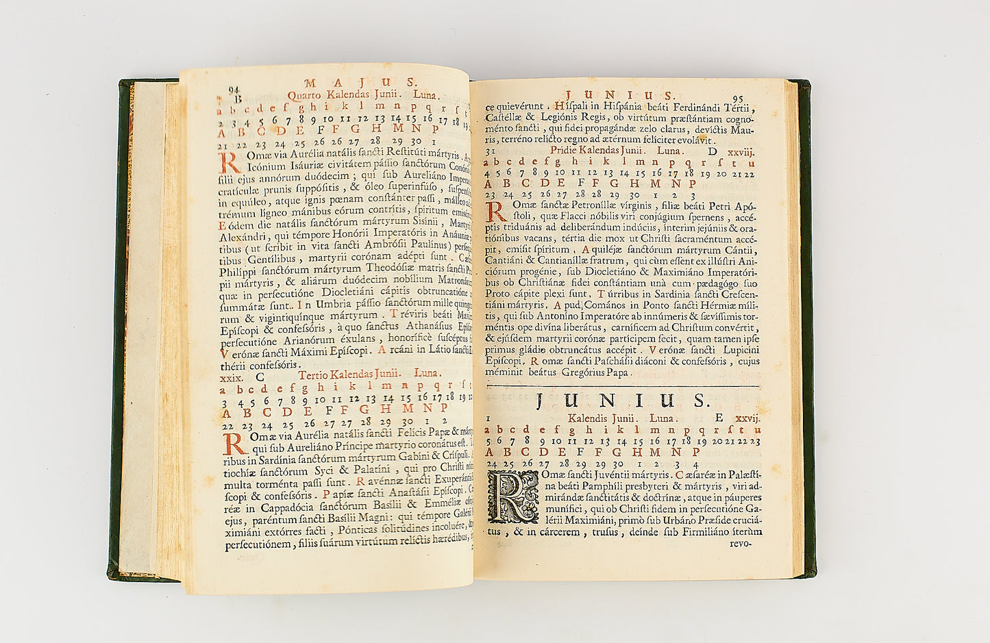 Martyrologium Romanum Gregorii XIII - Tip. Andrea Poletti 1709