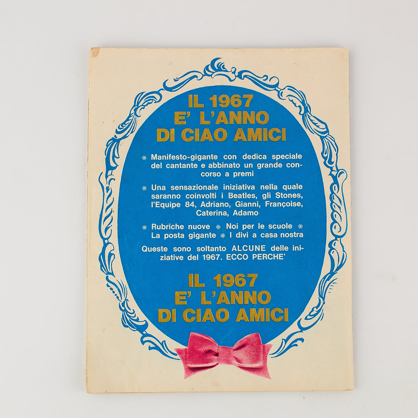 Ciao Amici - Rivista - Anno 5 - Numero 1 - Gennaio 1967 - Rivista musicale