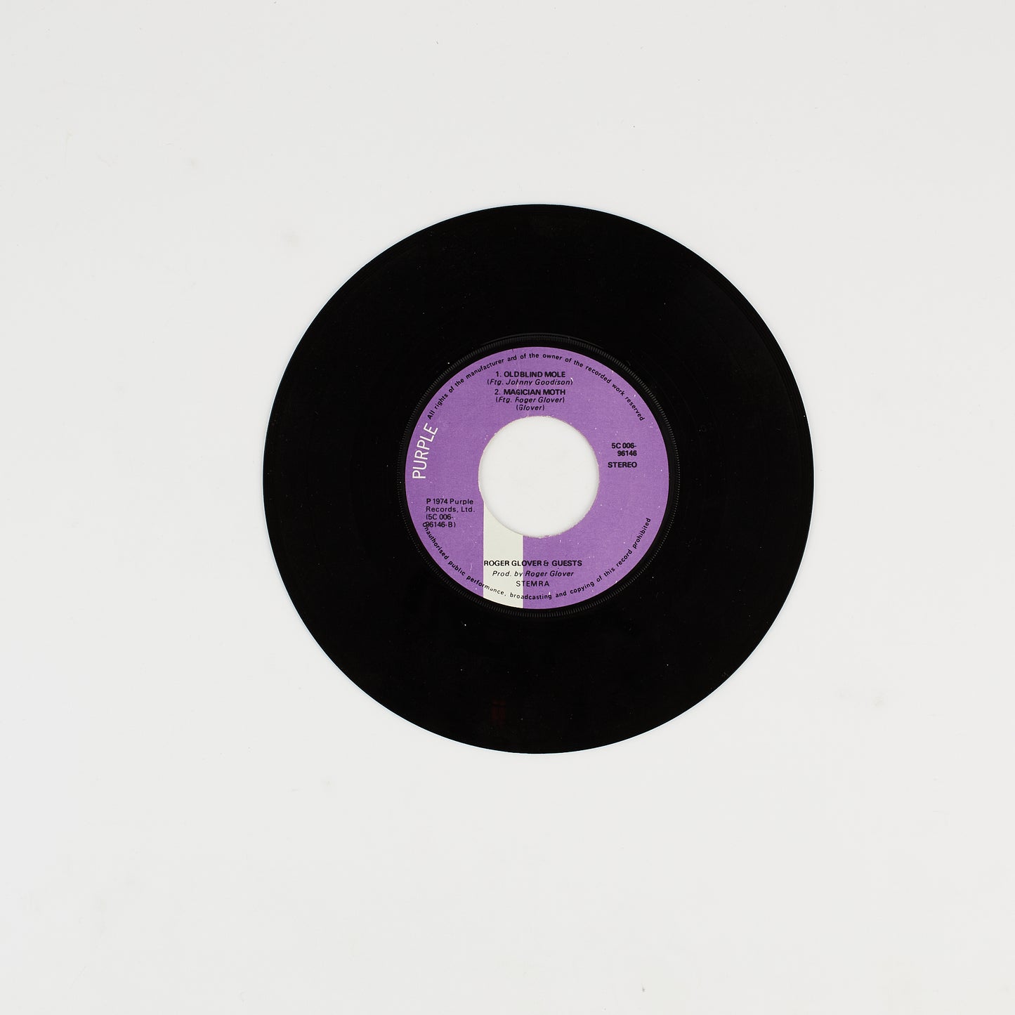 Roger Glover and guests - Love is all - 7' Purple Records 1974 - Rock