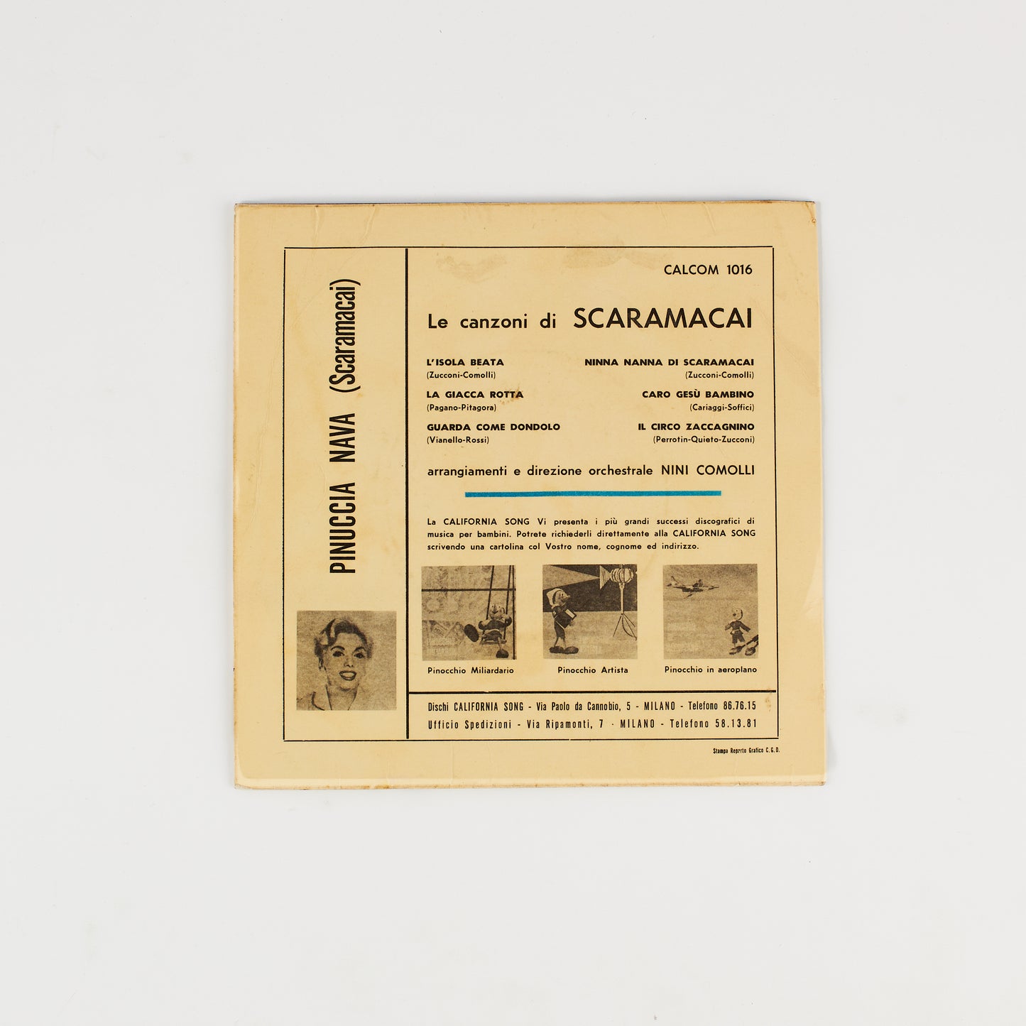 Le canzoni di Scaramacai - Pinuccia Nava - 7' EP - Sigle TV