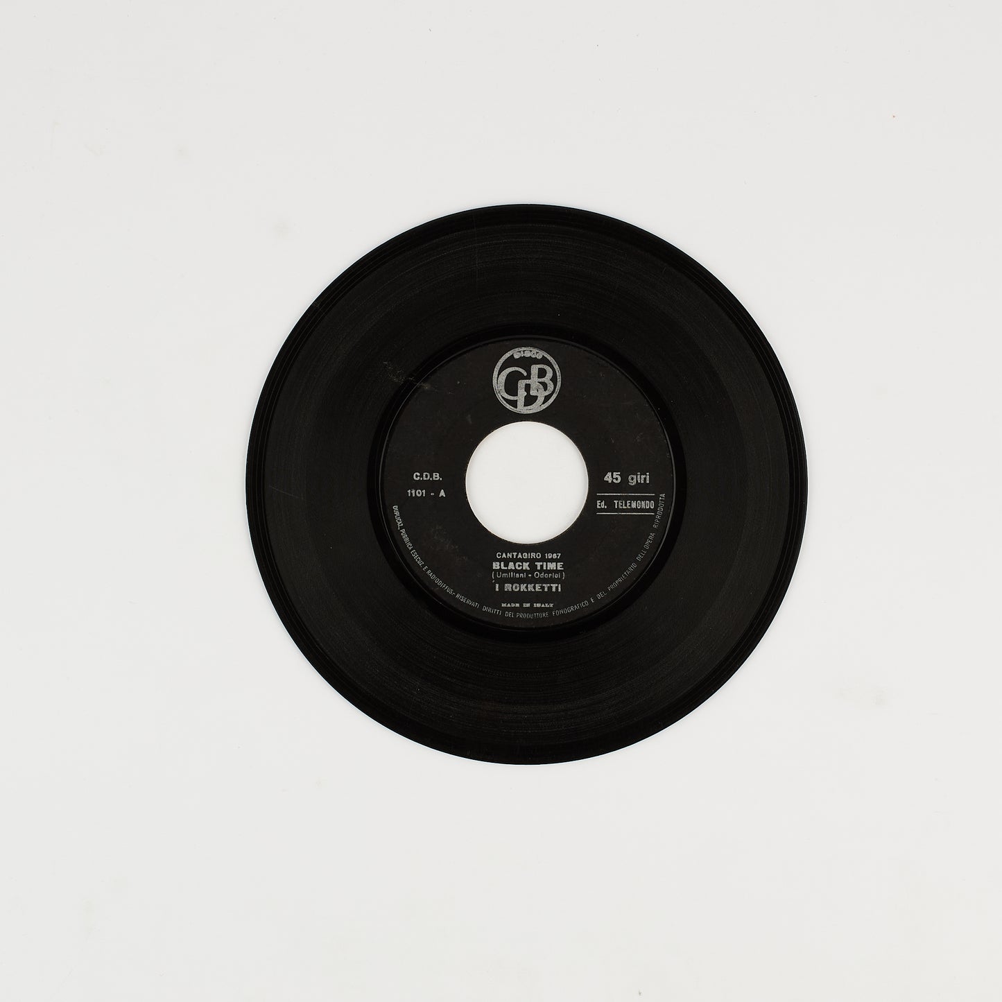 I Rokketti - Black time / L'amaro in bocca - 7' CDB 1967 - Beat Ita