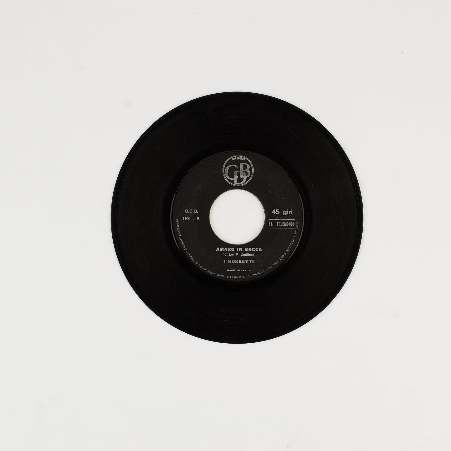 I Rokketti - Black time / L'amaro in bocca - 7' CDB 1967 - Beat Ita