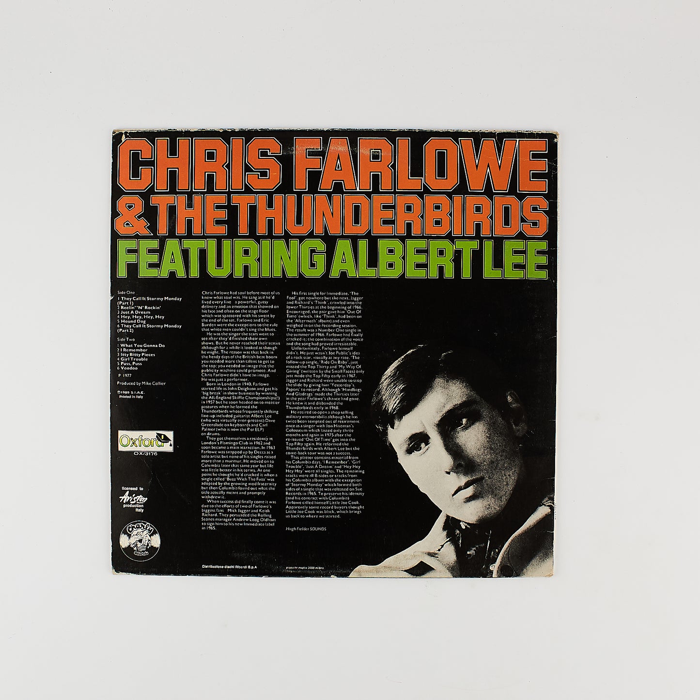 Chris Farlowe & the Thunderbirds - Featuring Albert Lee - 12' Oxford 1980 - Blues