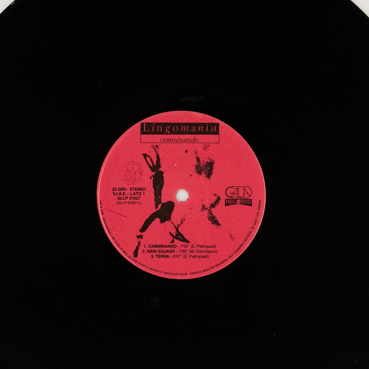 Lingomania - Camminando - 12'Gala Records 1988 - Jazz Ita