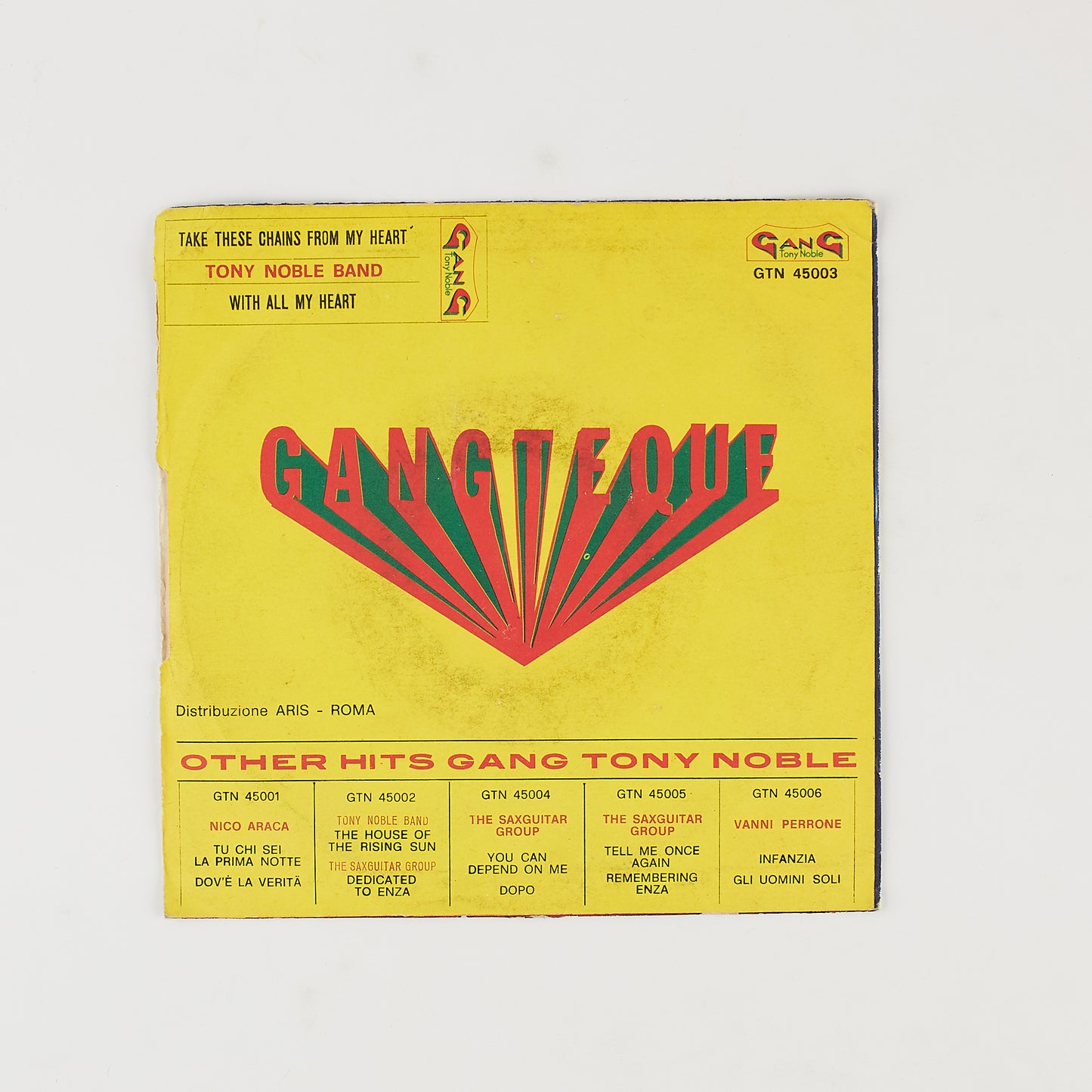 Tony Noble band - Take these chains from my heart / With all my heart - 7' 1977