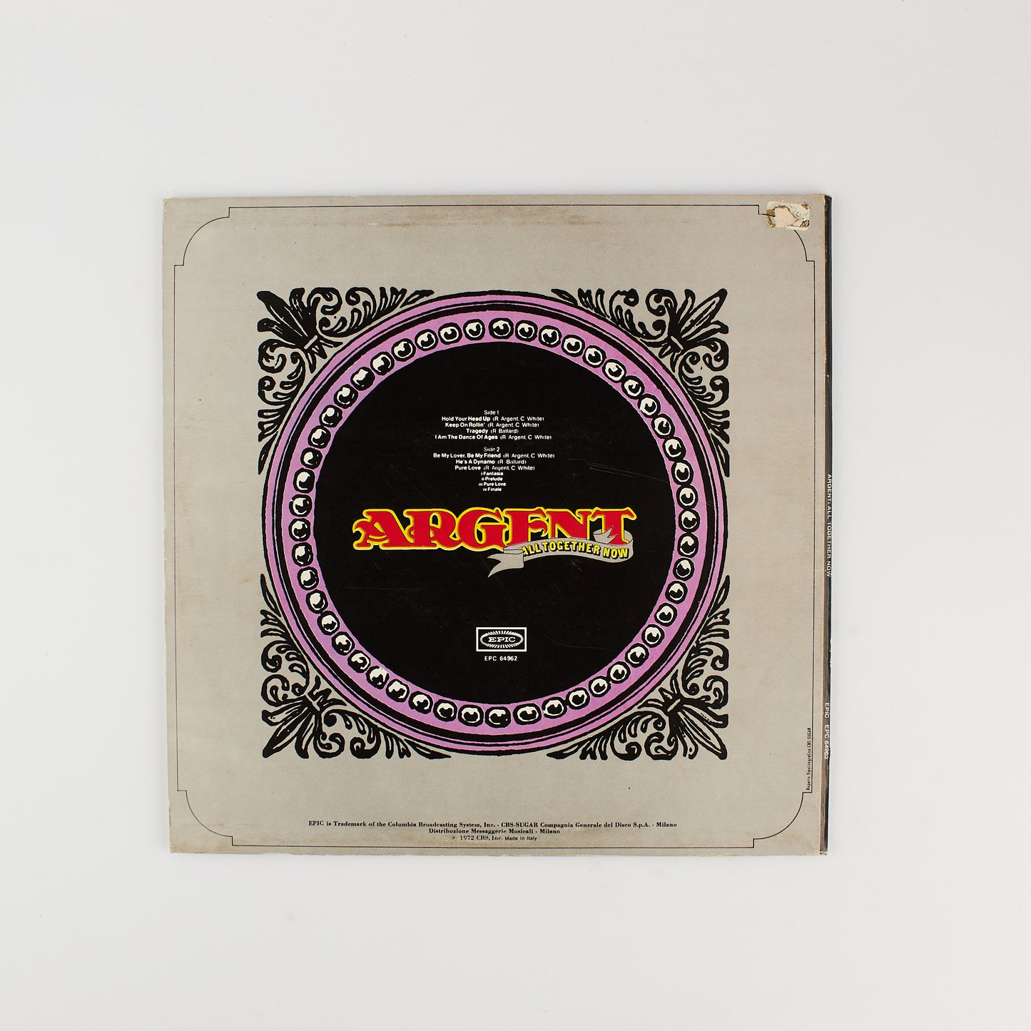 Argent - All together now - 12' Epic 1972 - Gatefold + Poster
