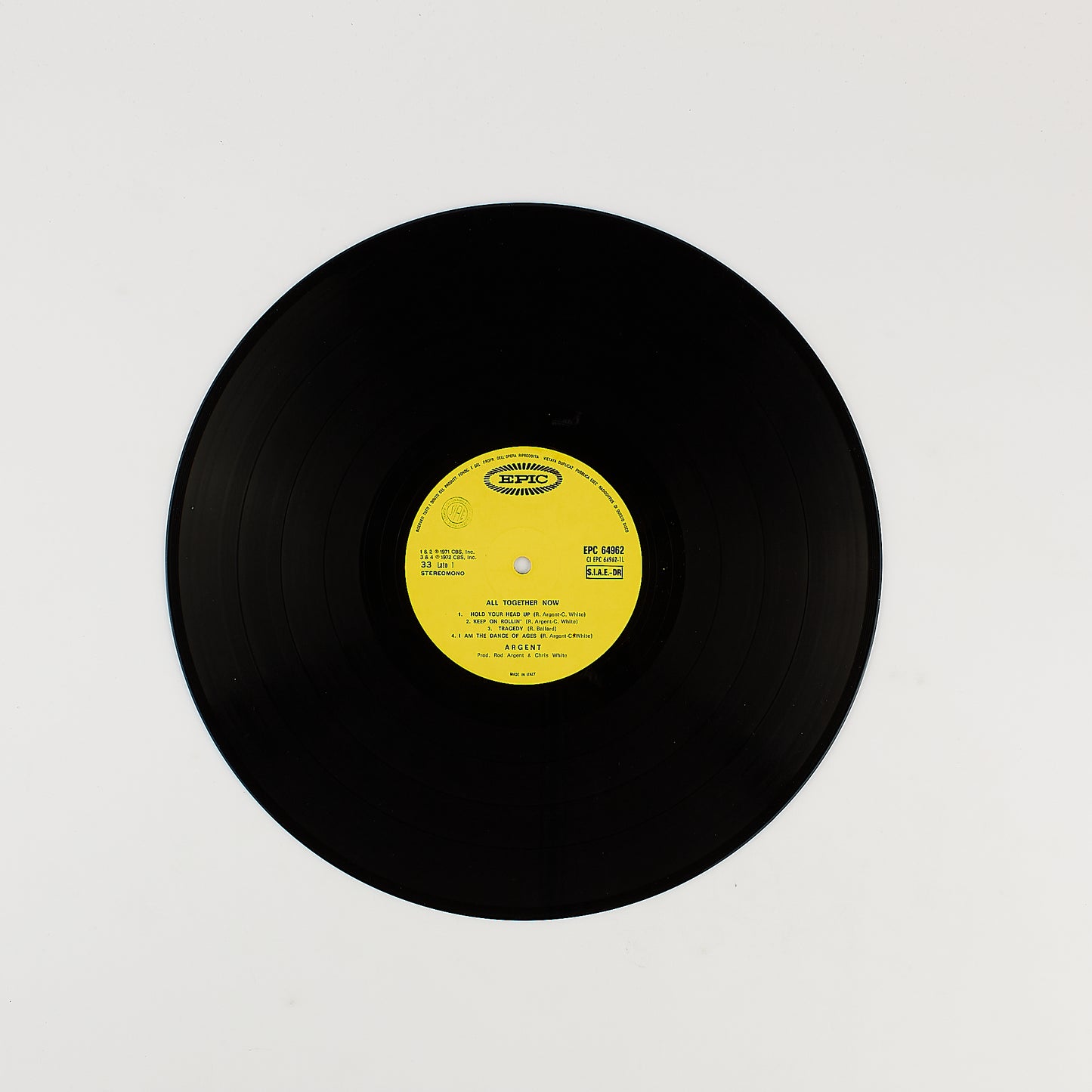 Argent - All together now - 12' Epic 1972 - Gatefold + Poster