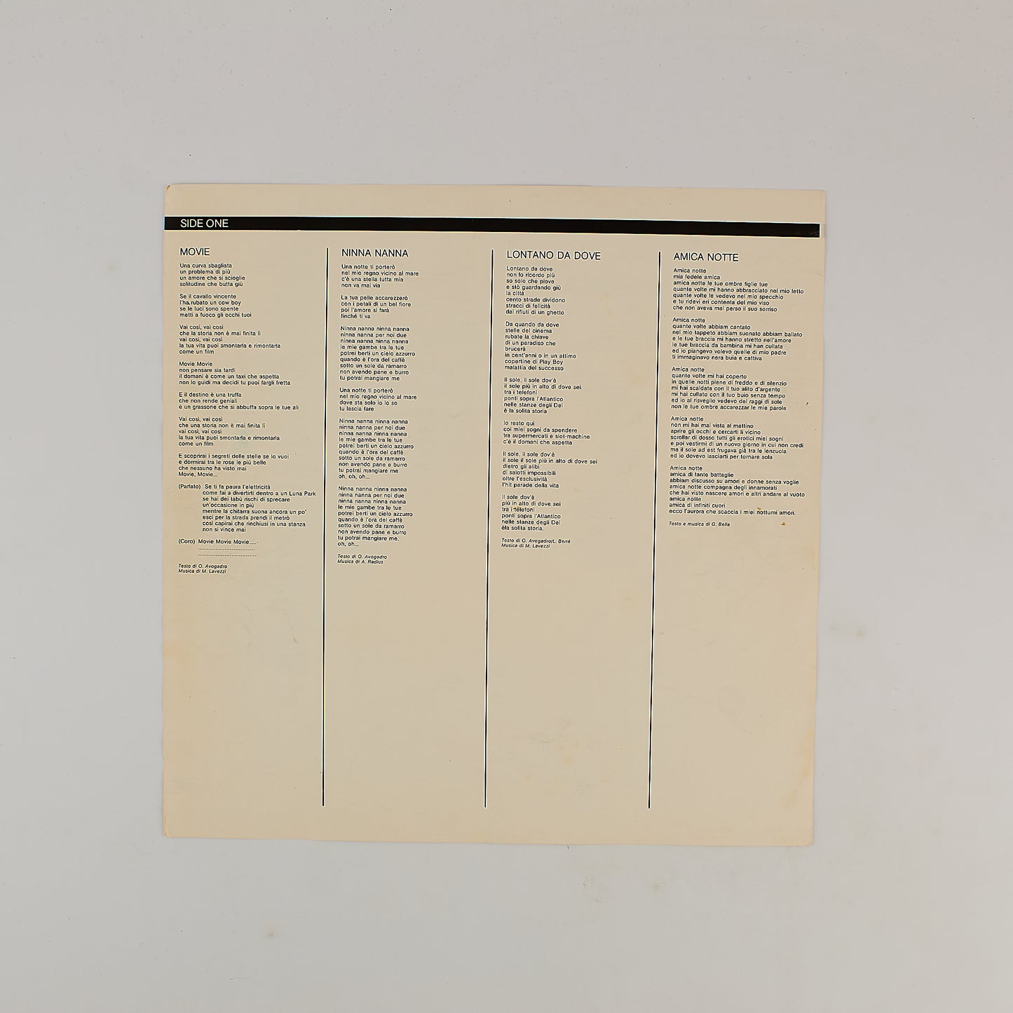 Loredana Bertè - Made in Italy - 12' CGD 1981