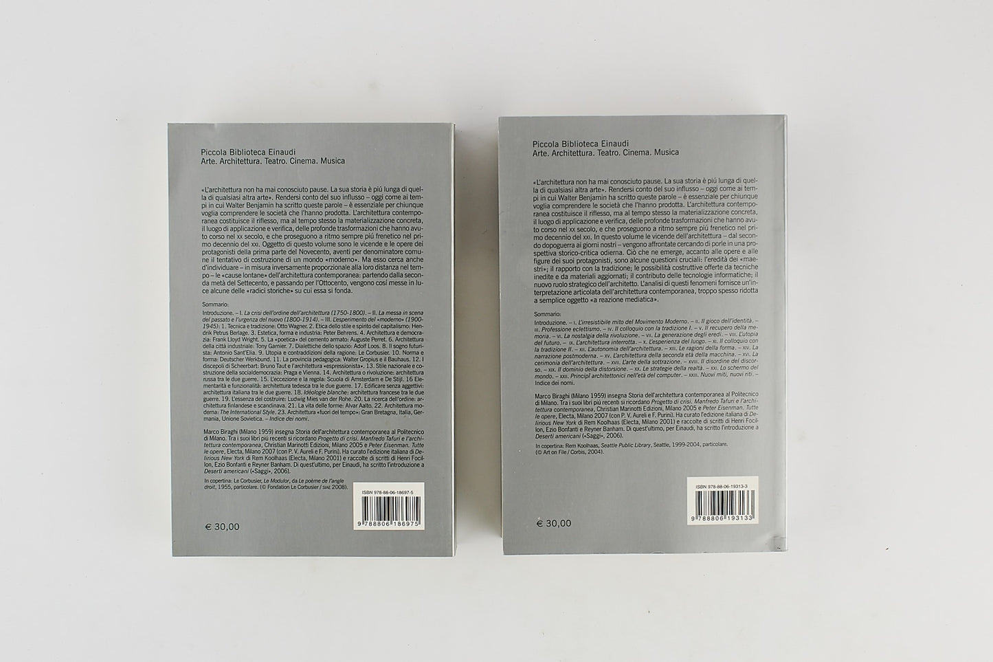 Marco Biraghi - Storia dell' architettura contemporanea 1750 - 1945 - Einaudi 2 voll.
