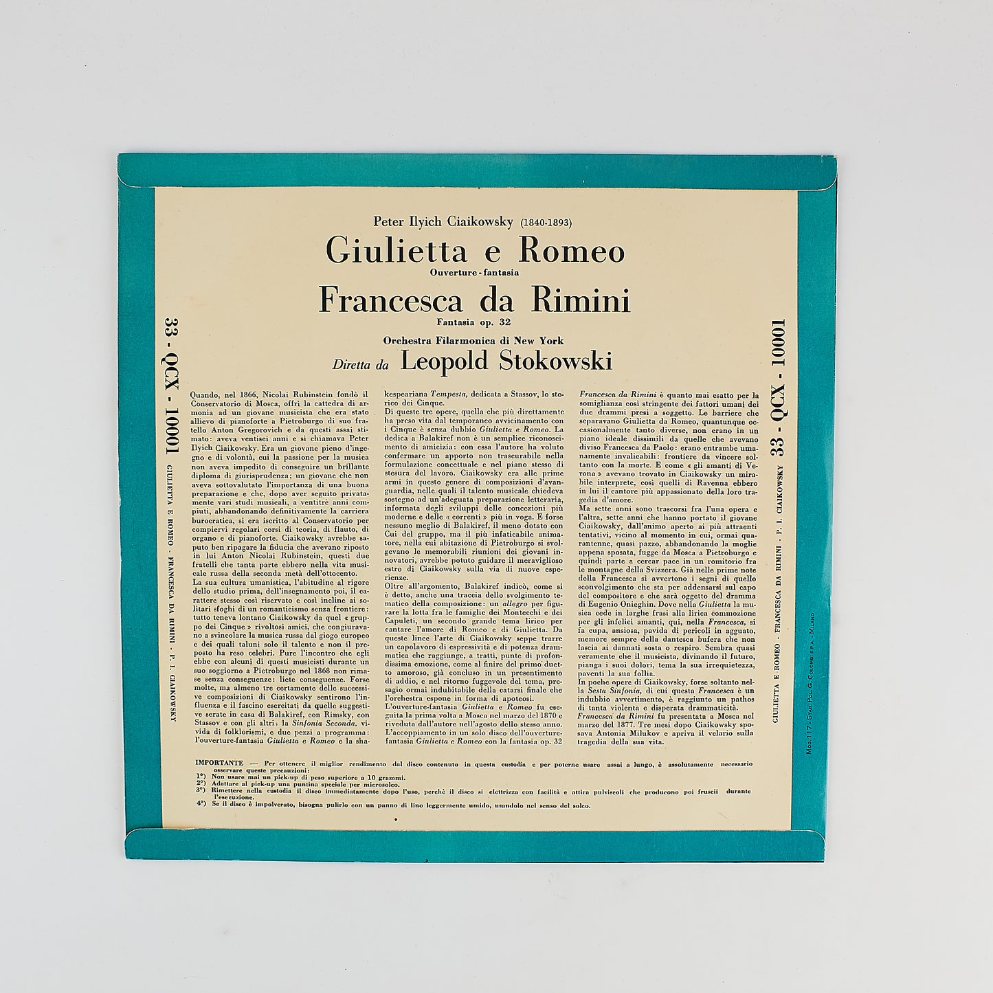 Leopold Stokowski - Giulietta e Romeo - Francesca da Rimini - 12' Columbia