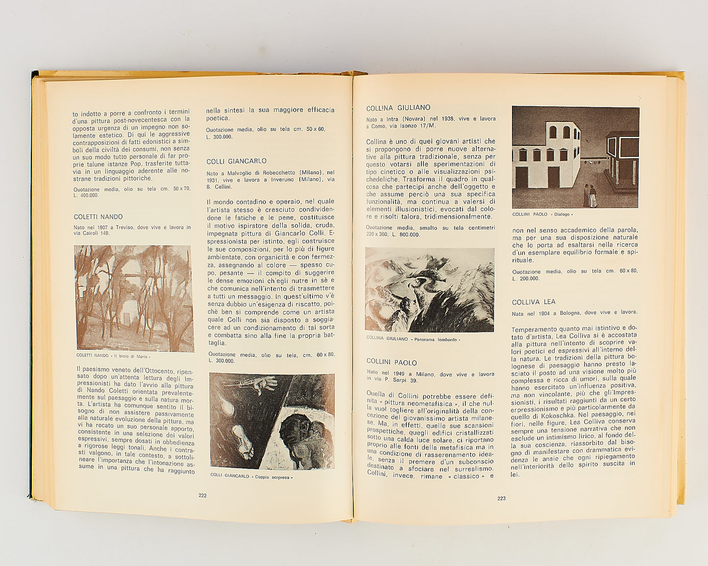 Catalogo Monteverdi 1973 - Annuario artisti visivi italiani - 1973