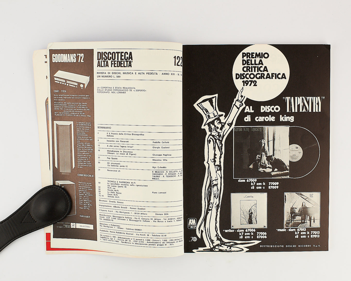 Discoteca alta fedeltà - Rivista - Anno 13 - Numero 122 - Luglio 1972 - Rivista musicale