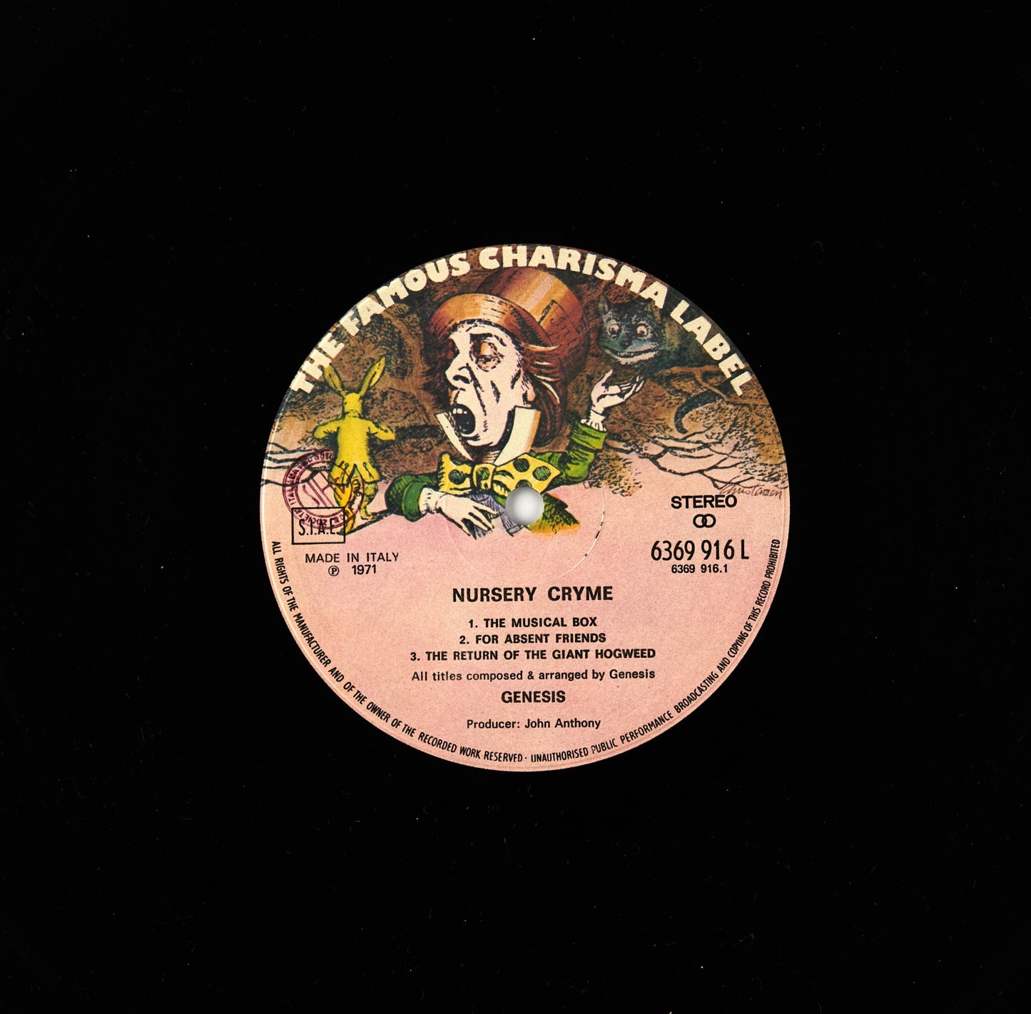 Genesis - Nursery crime - Vinile 12' Charisma 1972 - Progressive
