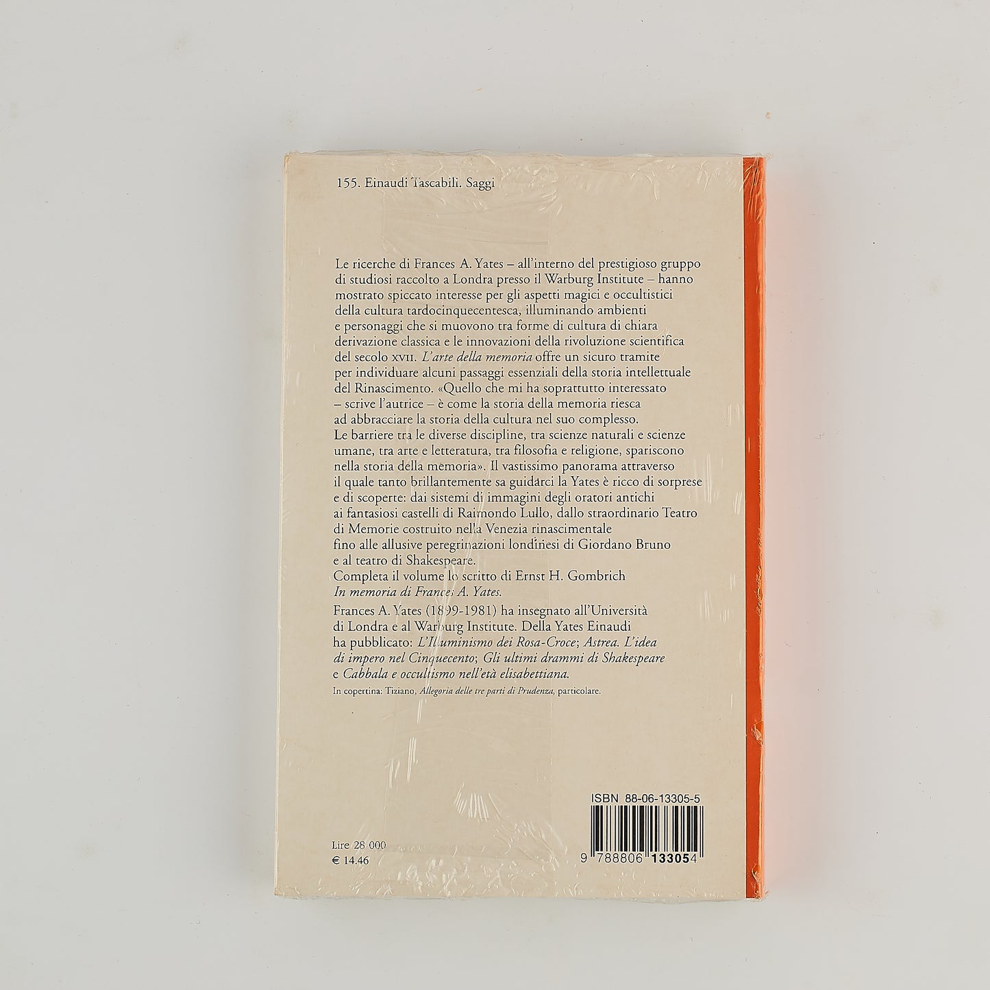 Frances A. Yates - L'arte della memoria - Ed. Einaudi - LIBRO SIGILLATO