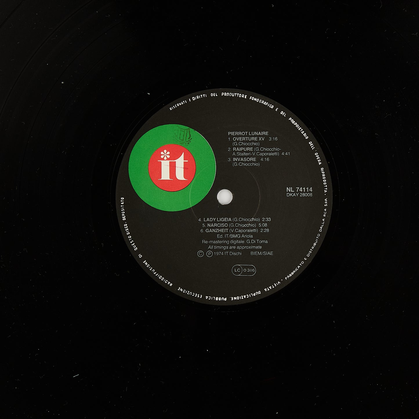 Pierrot Lunaire - Pierrot Lunaire - Vinile 12' It Contempo 1989 - Progressive Ita - 33 giri