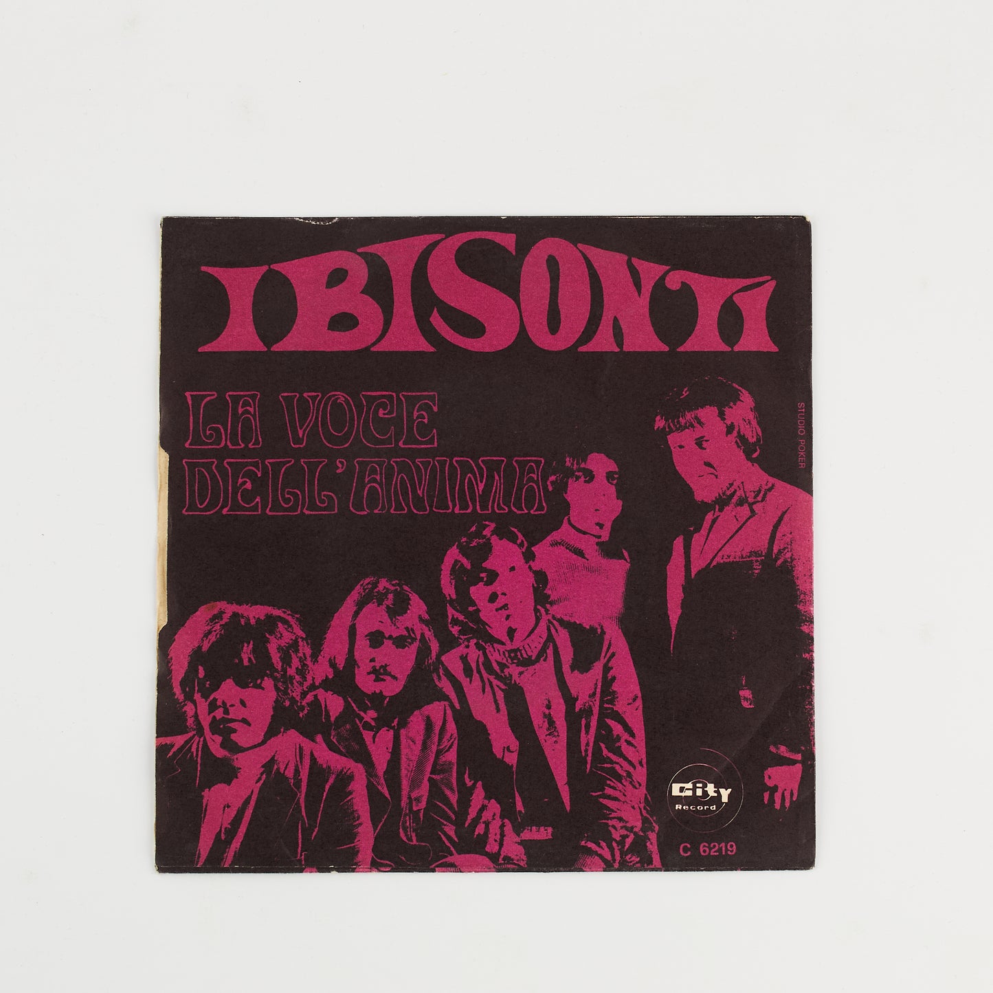 I Bisonti - Lunga Domenica - 7' City Record 1969 - 45 giri - Beat Ita