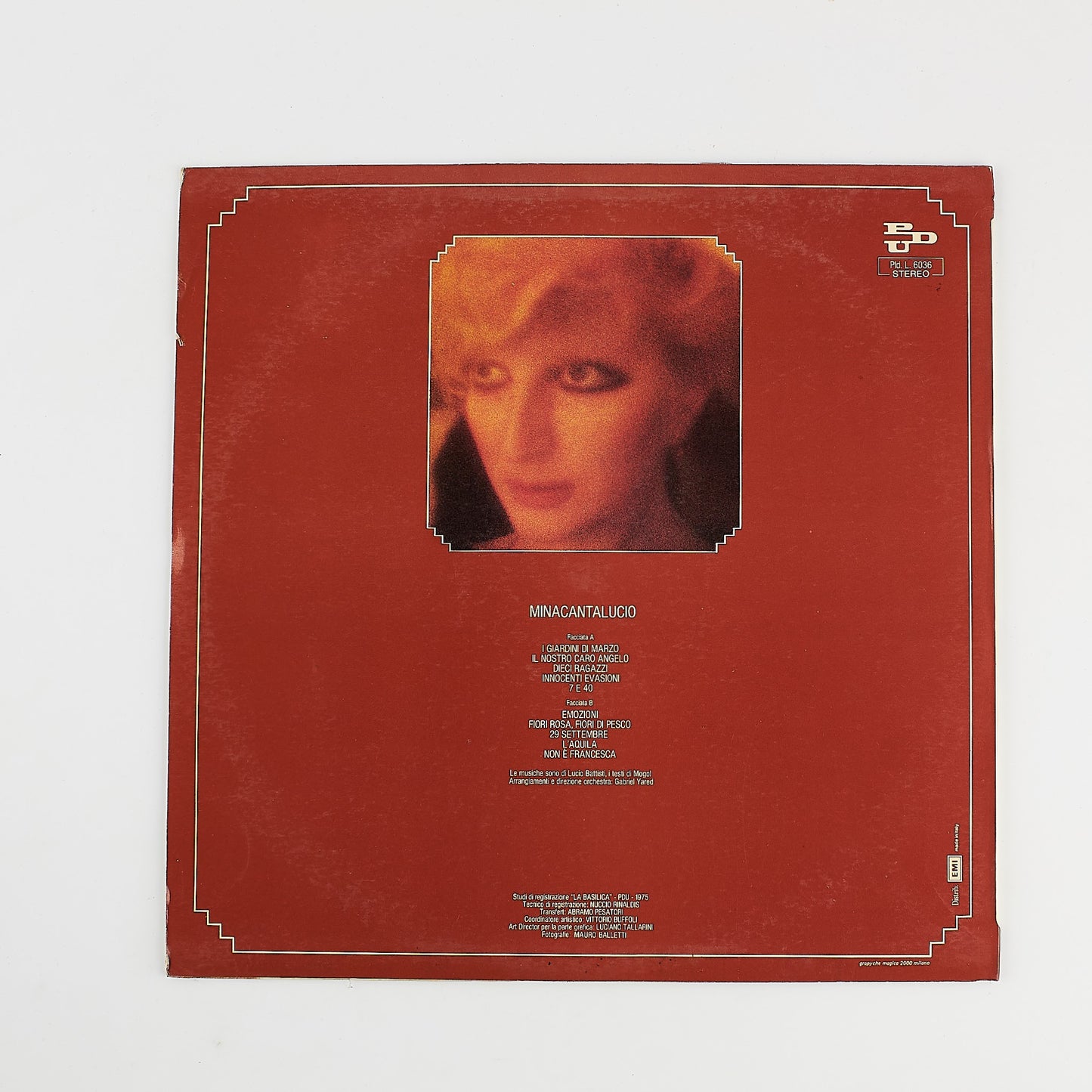 Mina - Minacantalucio - 12' PDU 1975 - Vinile Mina - LP Cantanti italiani