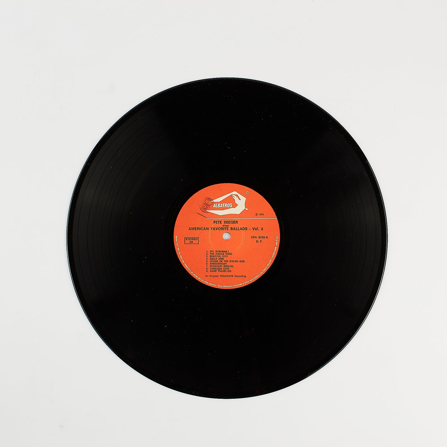 Pete Seeger sings American favorite ballads Vol. 3 - Vinile Folk con testi e note - 1974