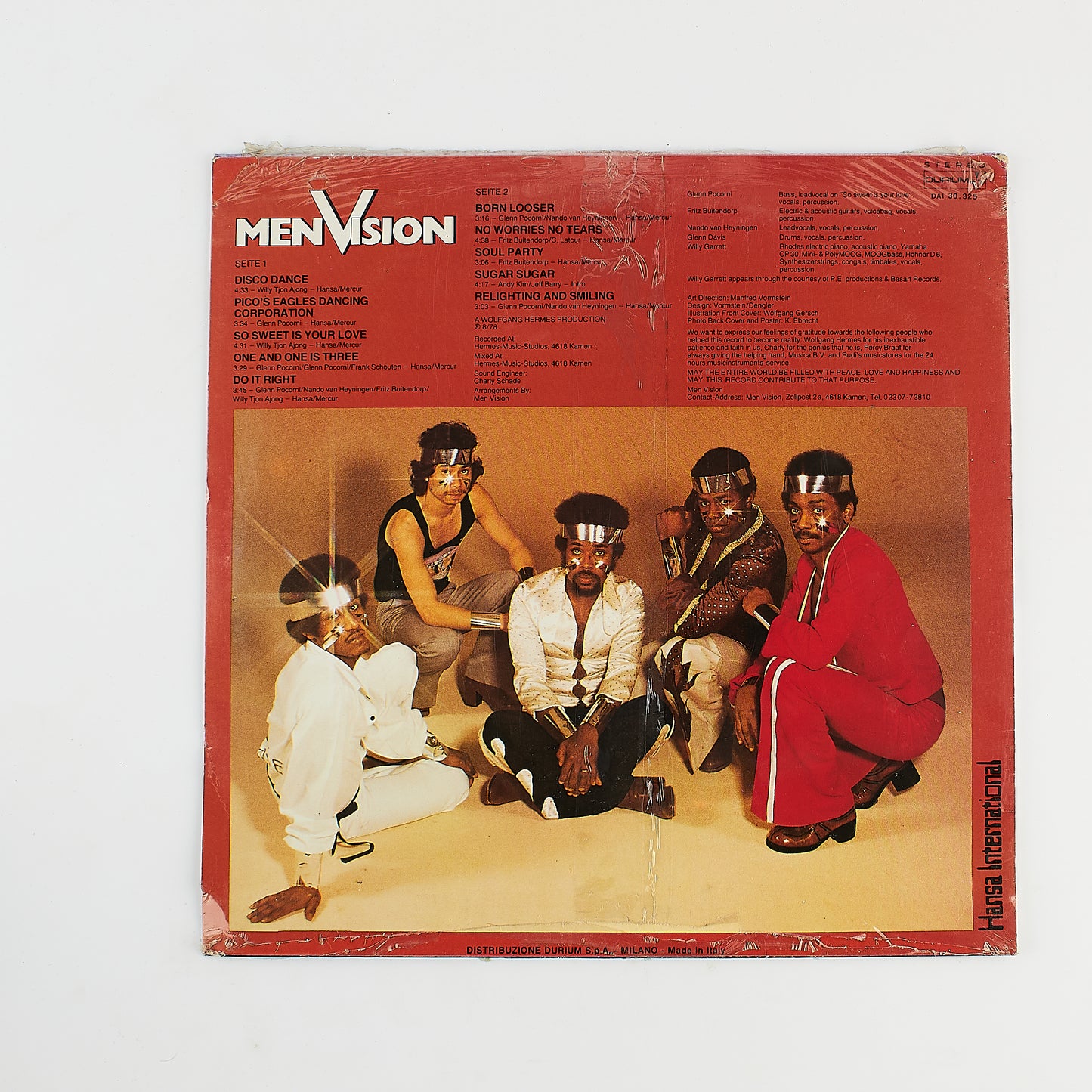 Men Vision - Same - 12' Durium 1979 - LP Funk Sigillato - Sealed