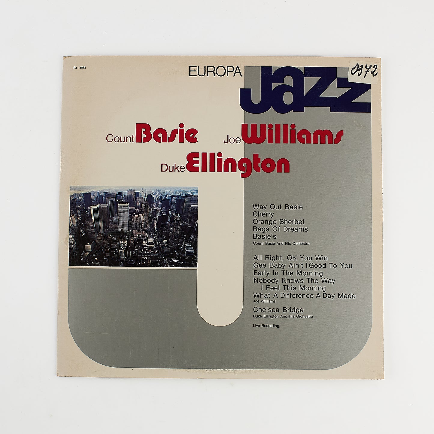 Count Basie - Joe williams - Duke Ellington - 12' Europa Jazz 1981 - Vinile Jazz Gatefold