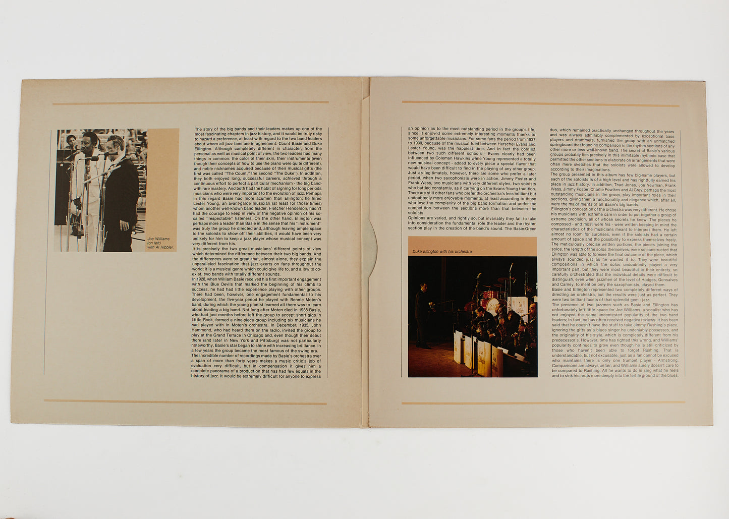 Count Basie - Joe williams - Duke Ellington - 12' Europa Jazz 1981 - Vinile Jazz Gatefold