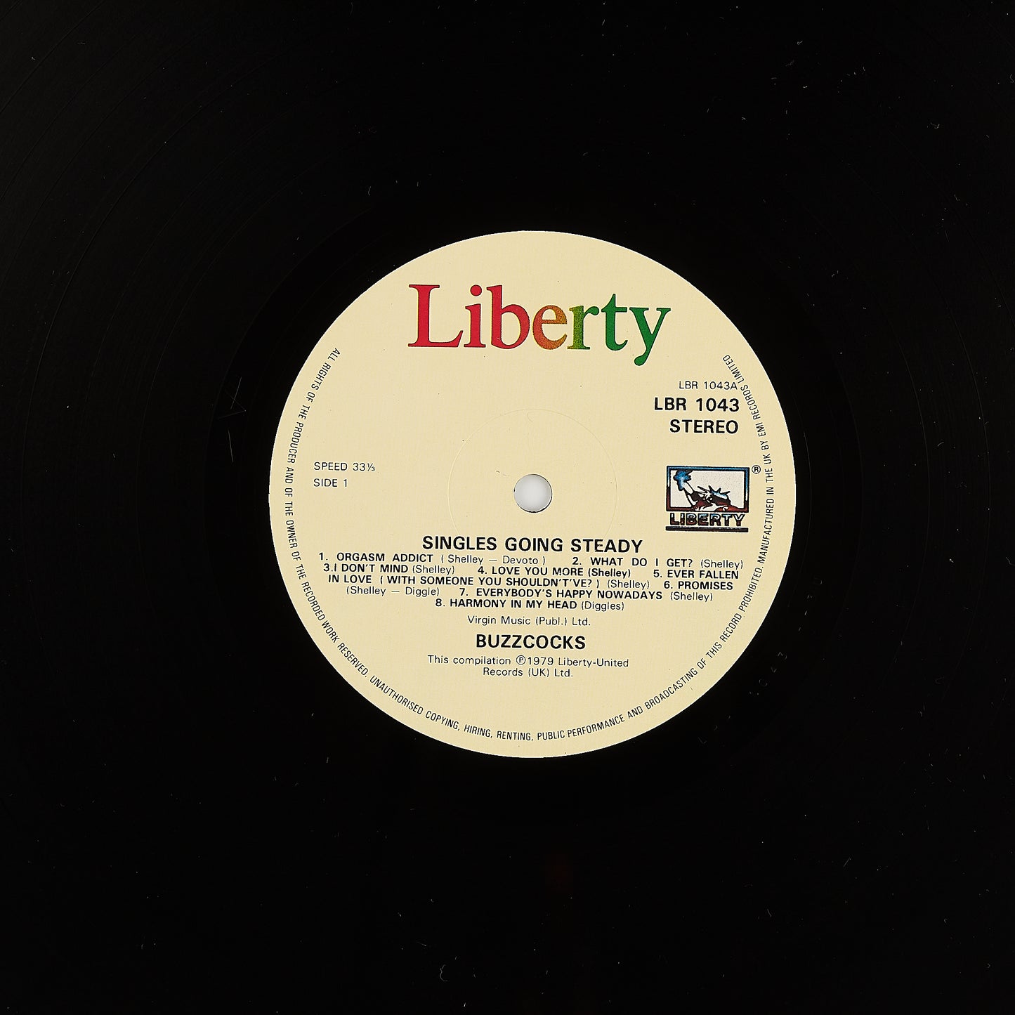 Buzzcocks - Singles going steady - 12' Liberty 1979 - LP Punk Rock U.K.