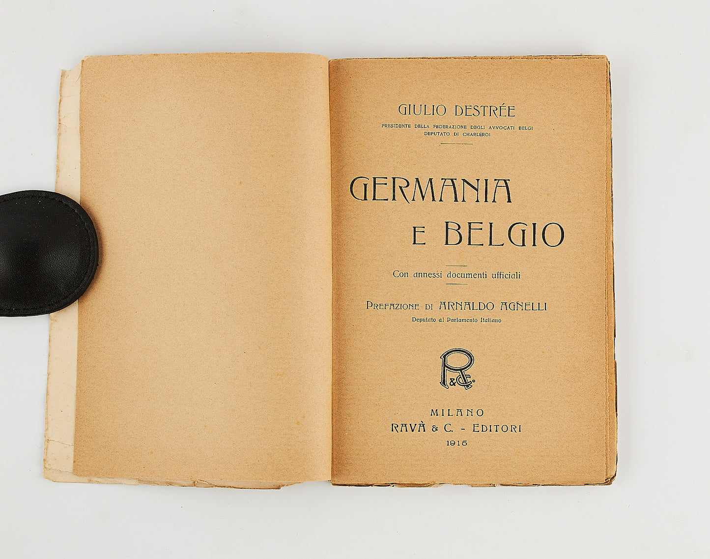 Giulio Destree - Germania e Belgio - Prima Ed. Ravà 1915 - Pima guerra mondiale