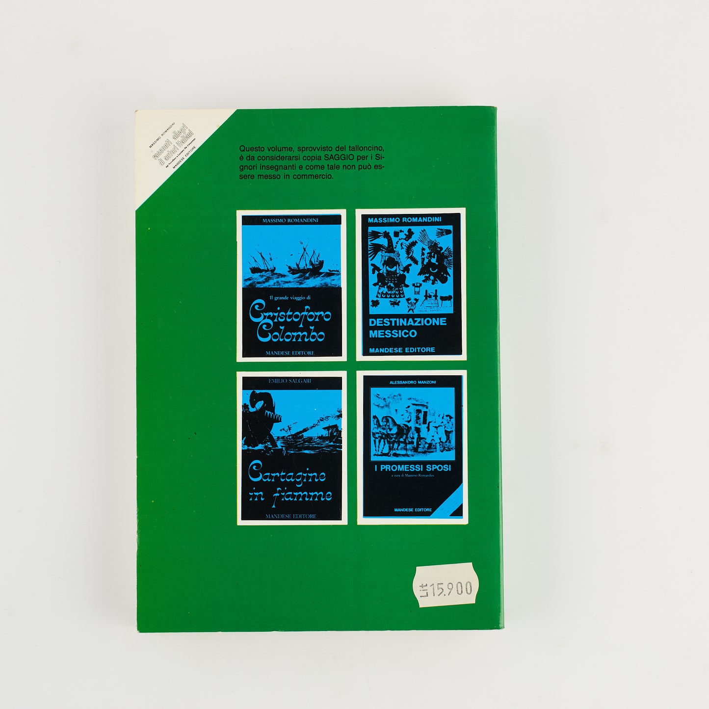 Massimo Romandini - Racconti allegri di autori italiani - Prima ed. Mandese 1986