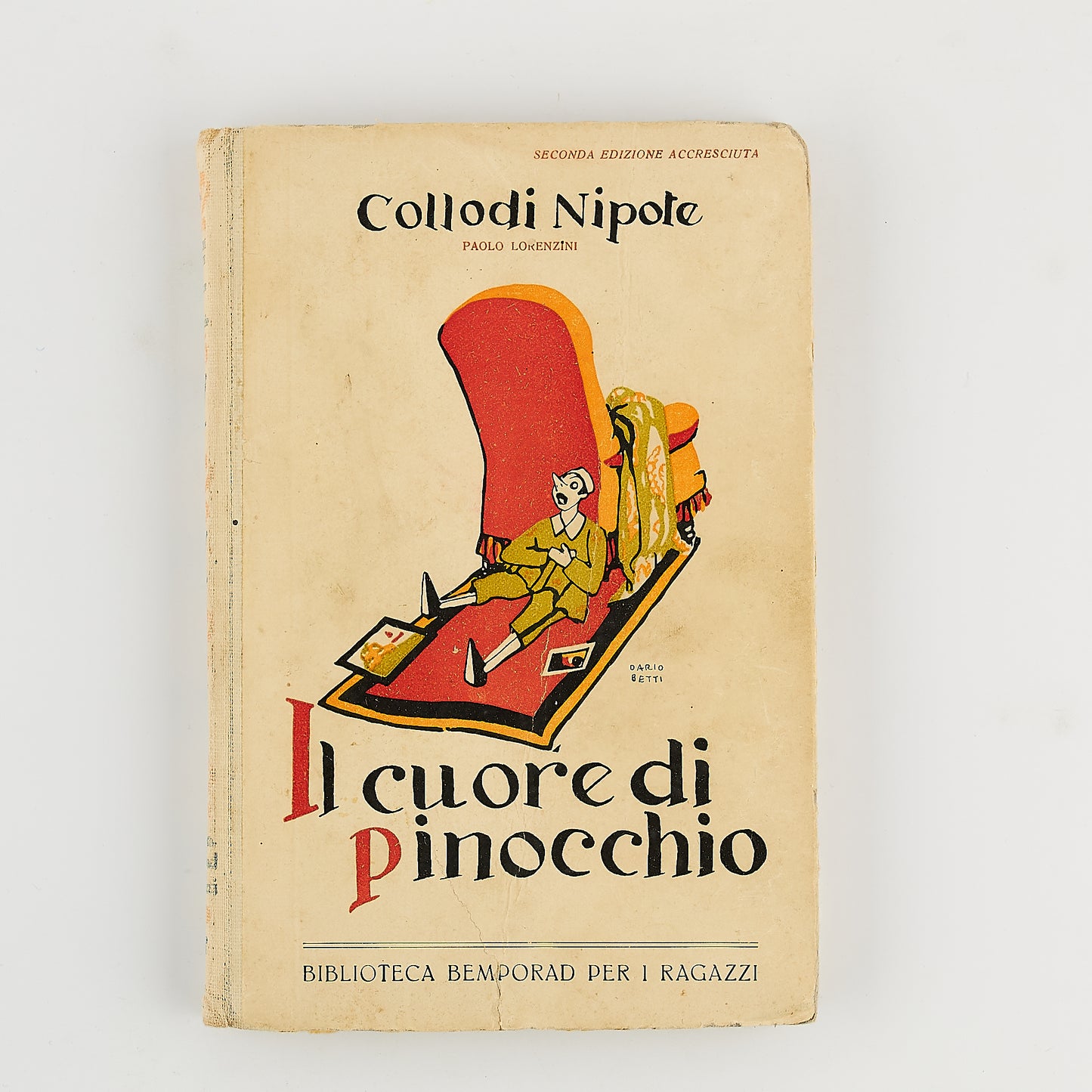 Collodi nipote - Il cuore di Pinocchio - Ed. Bemporad 1923 - Disegni di C. Chiostri