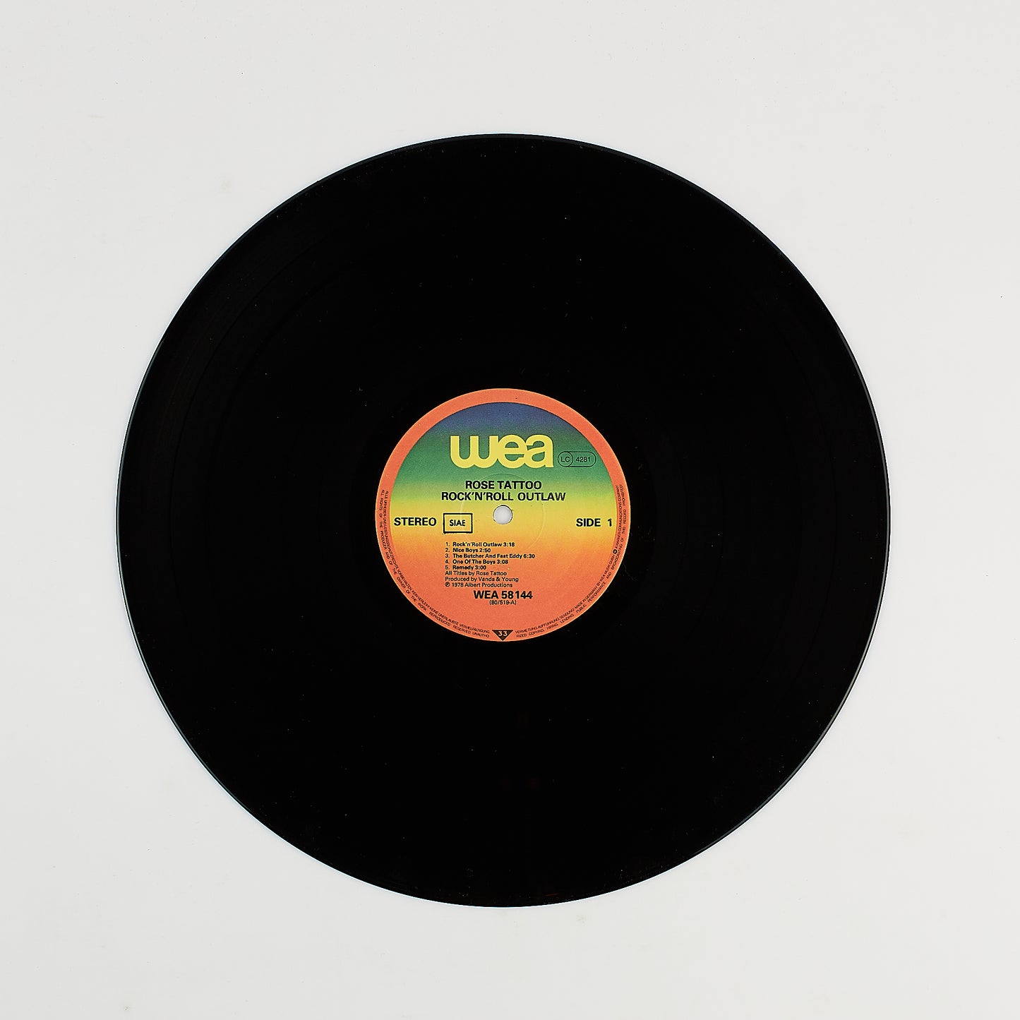Rose Tattoo - Rock' n' roll outlaw - 12' WEA 1980 - Rock