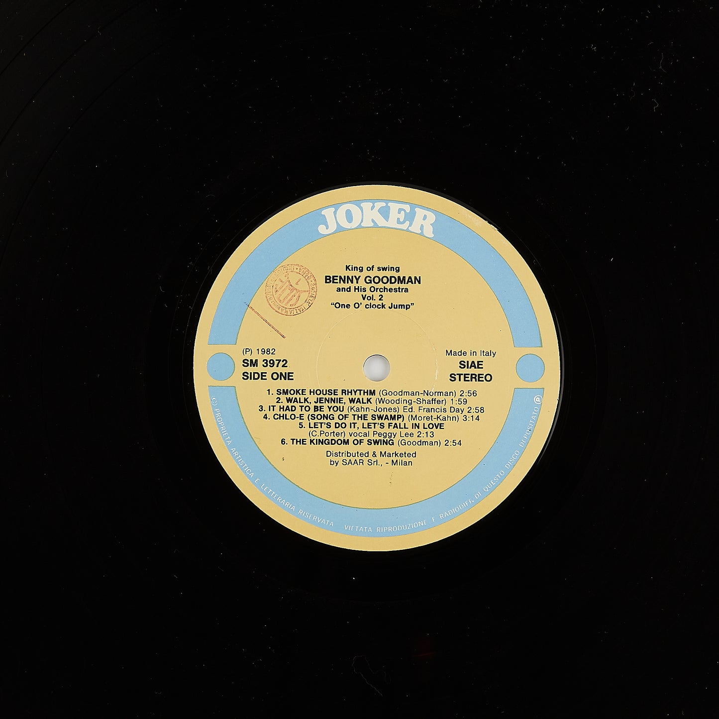 Benny Goodman and his Orchestra - One o' clock jump - 12' Joker 1982 - Jazz