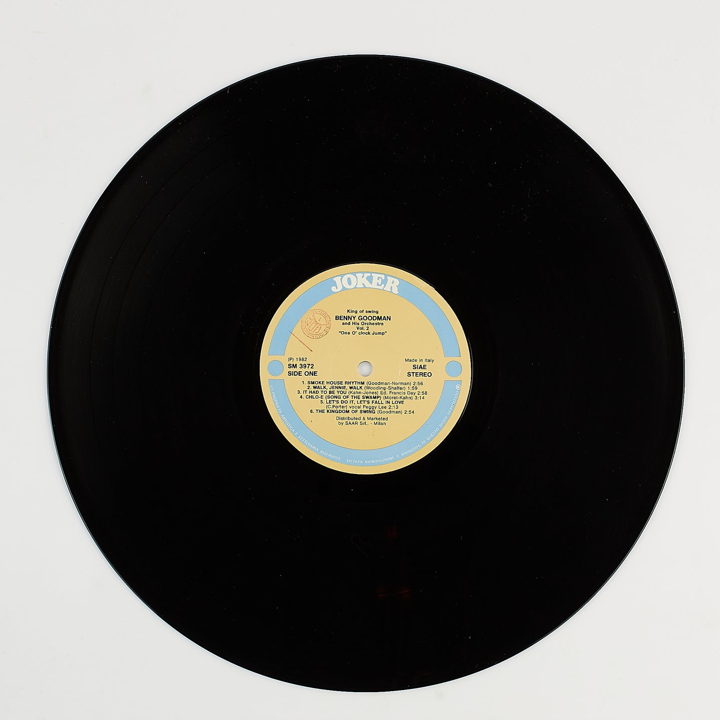 Benny Goodman and his Orchestra - One o' clock jump - 12' Joker 1982 - Jazz