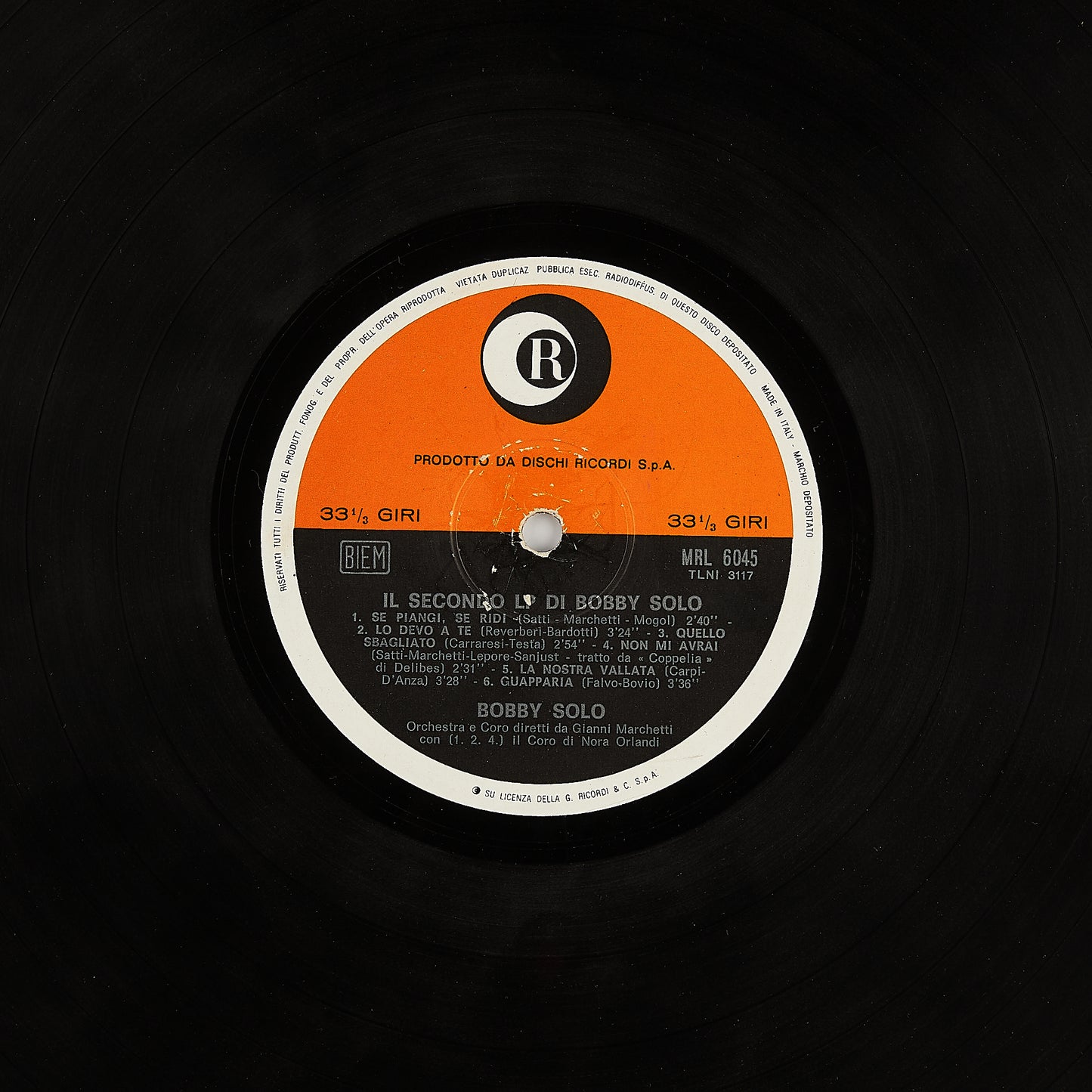 Bobby Solo - Il secondo lp di Bobby Solo - 12' Ricordi 1965
